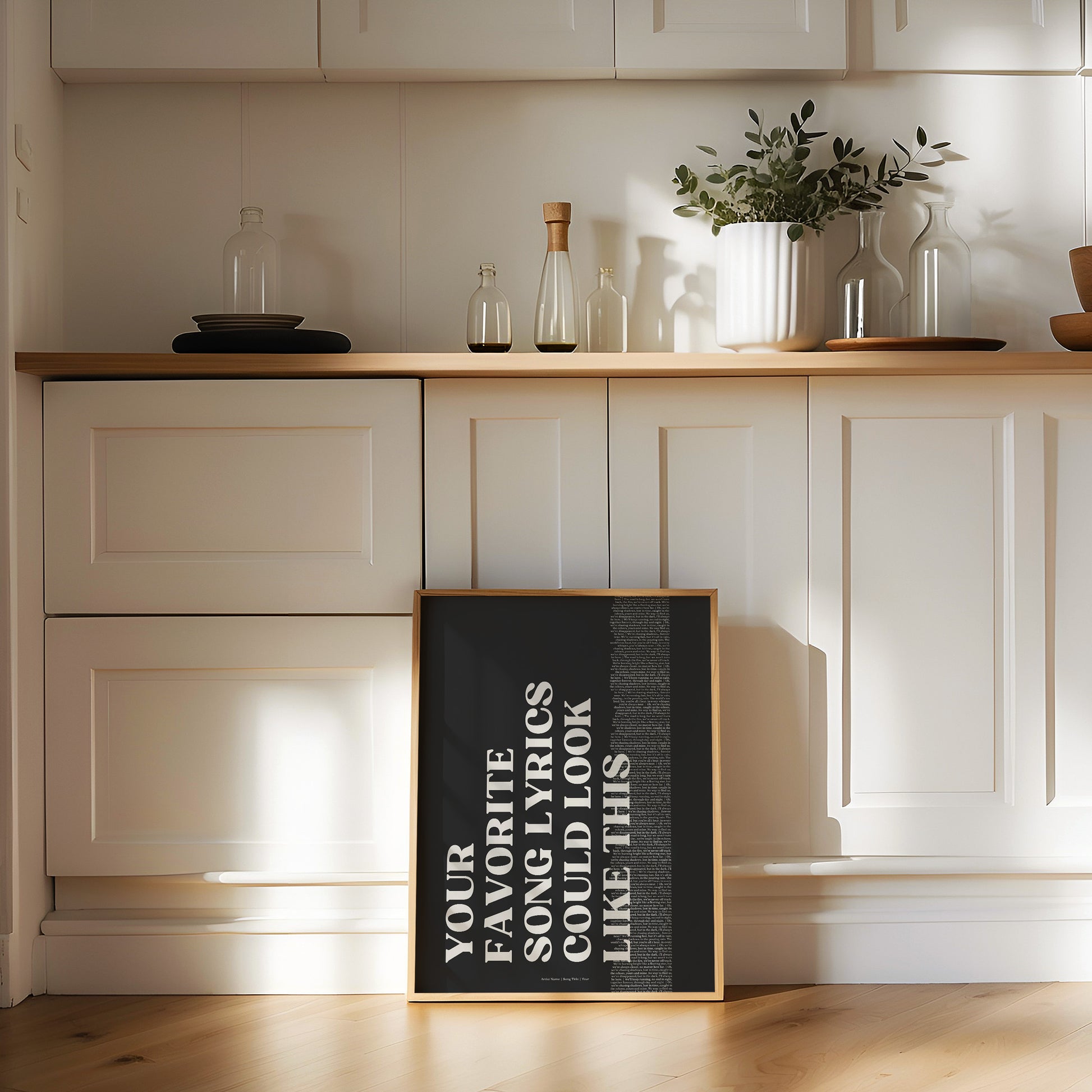 Custom Song Lyrics Poster, Personalised Music Poster, Customizable Music Gift, Vinyl Lyric Poster, Wedding Anniversary Gift