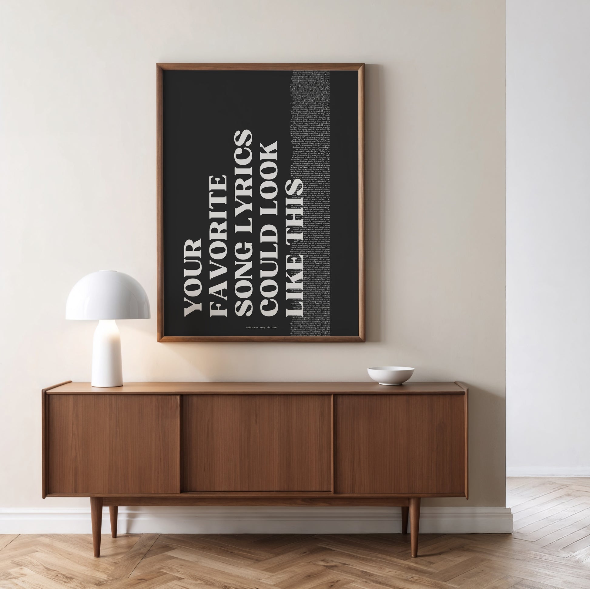 Custom Song Lyrics Poster, Personalised Music Poster, Customizable Music Gift, Vinyl Lyric Poster, Wedding Anniversary Gift