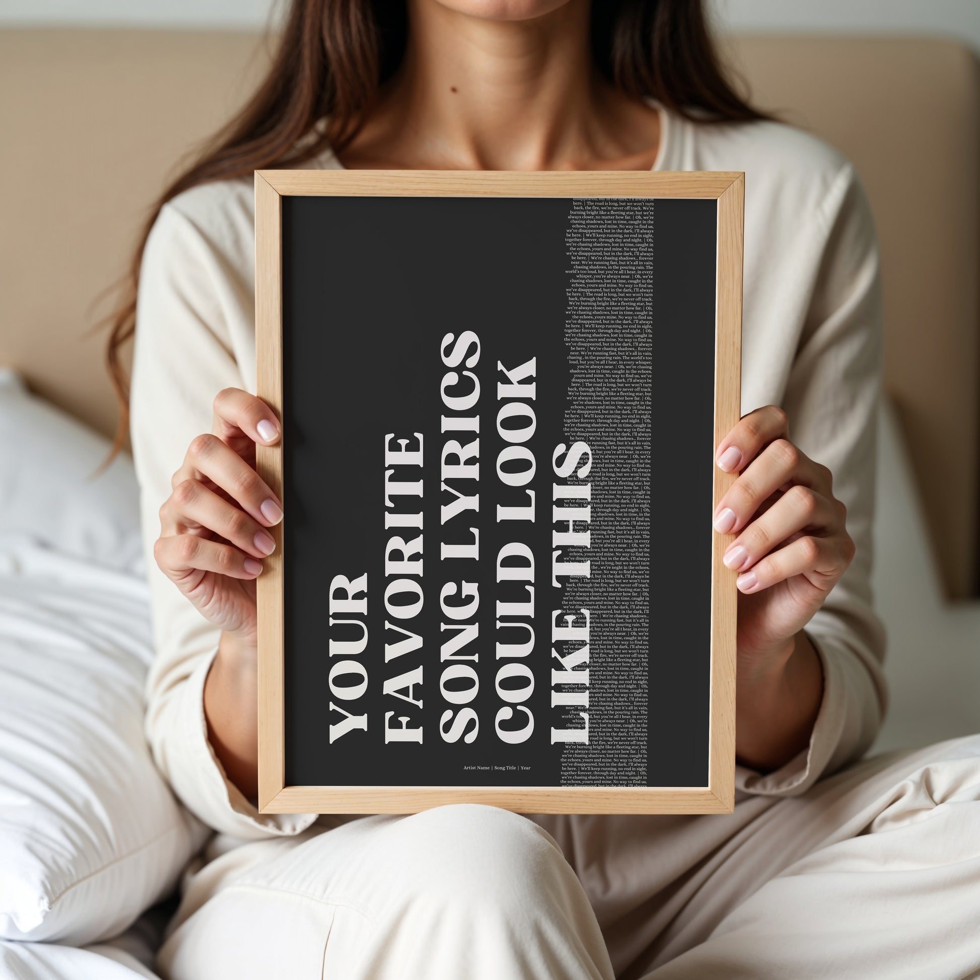 Custom Song Lyrics Poster, Personalised Music Poster, Customizable Music Gift, Vinyl Lyric Poster, Wedding Anniversary Gift