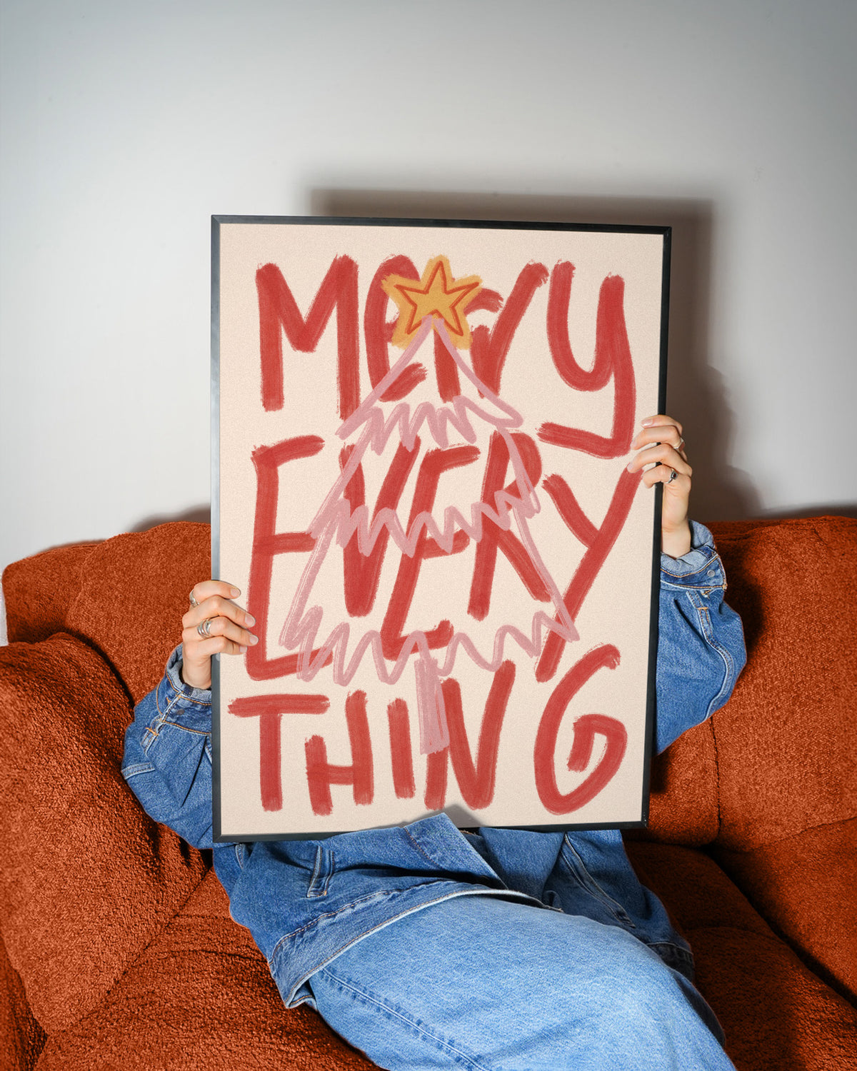 MERRY EVERYTHING POSTER – WEIHNACHTS WANDBILD & MODERNE KUNST