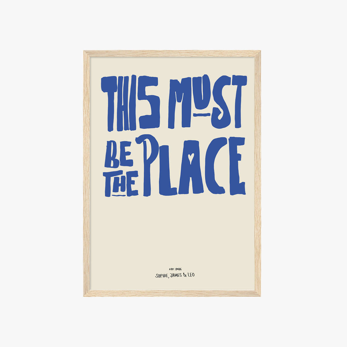 PERSONALISIERTES POSTER - THIS MUST BE THE PLACE