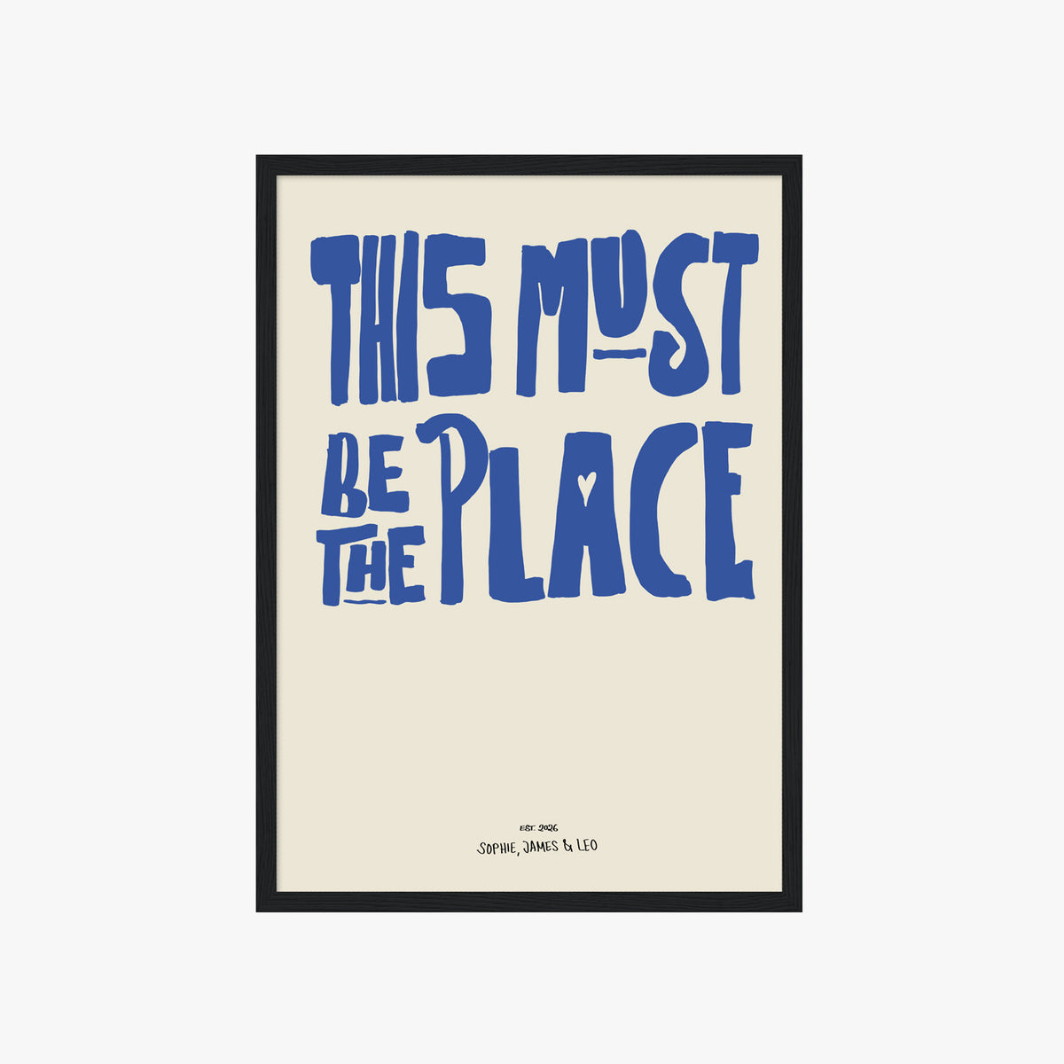 PERSONALISIERTES POSTER - THIS MUST BE THE PLACE