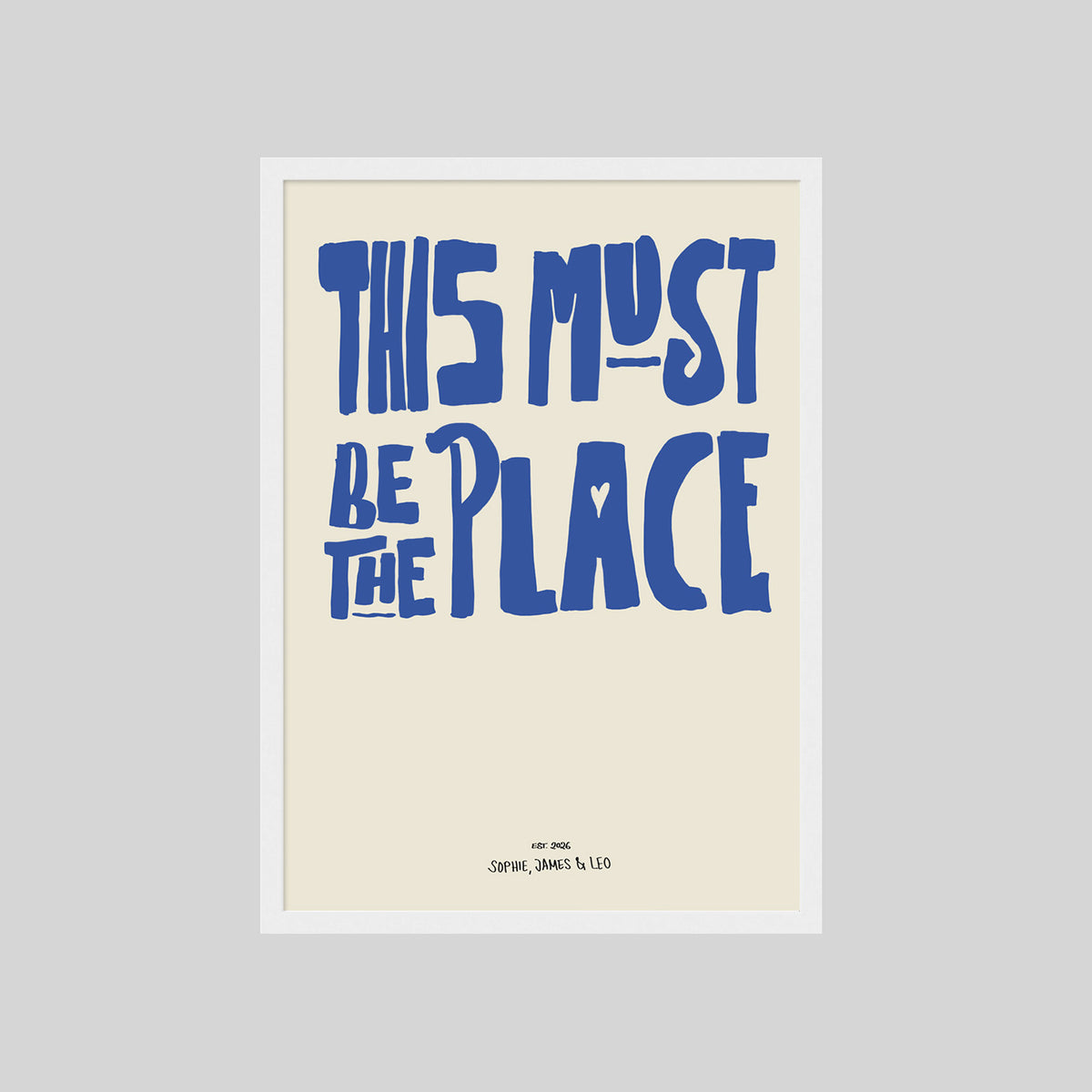 PERSONALISIERTES POSTER - THIS MUST BE THE PLACE