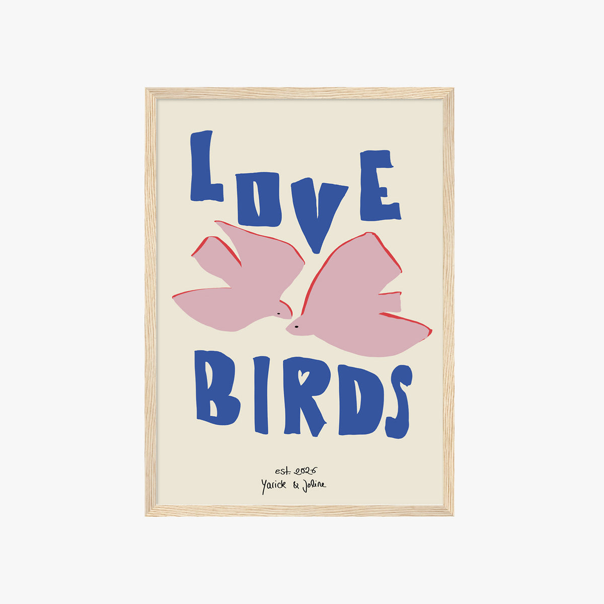 PERSONALISIERTES POSTER - LOVE BIRDS