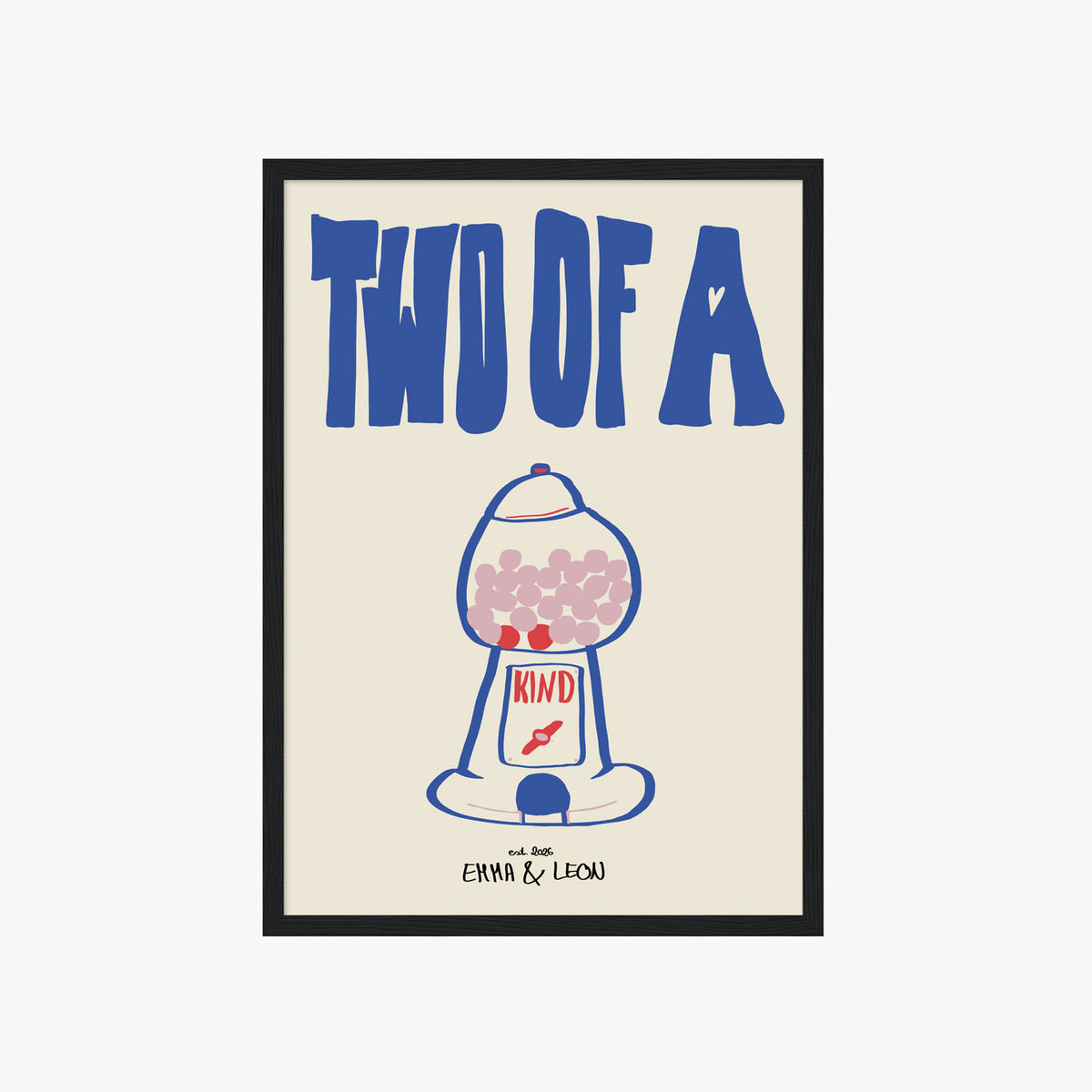 PERSONALISIERTES POSTER  - TWO OF A KIND