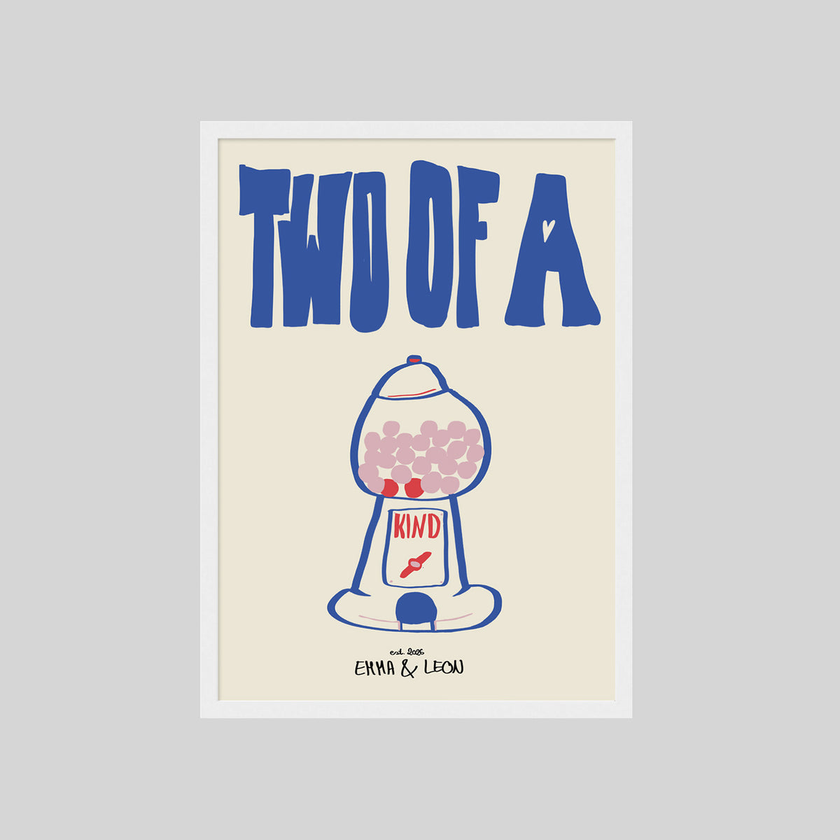 PERSONALISIERTES POSTER  - TWO OF A KIND
