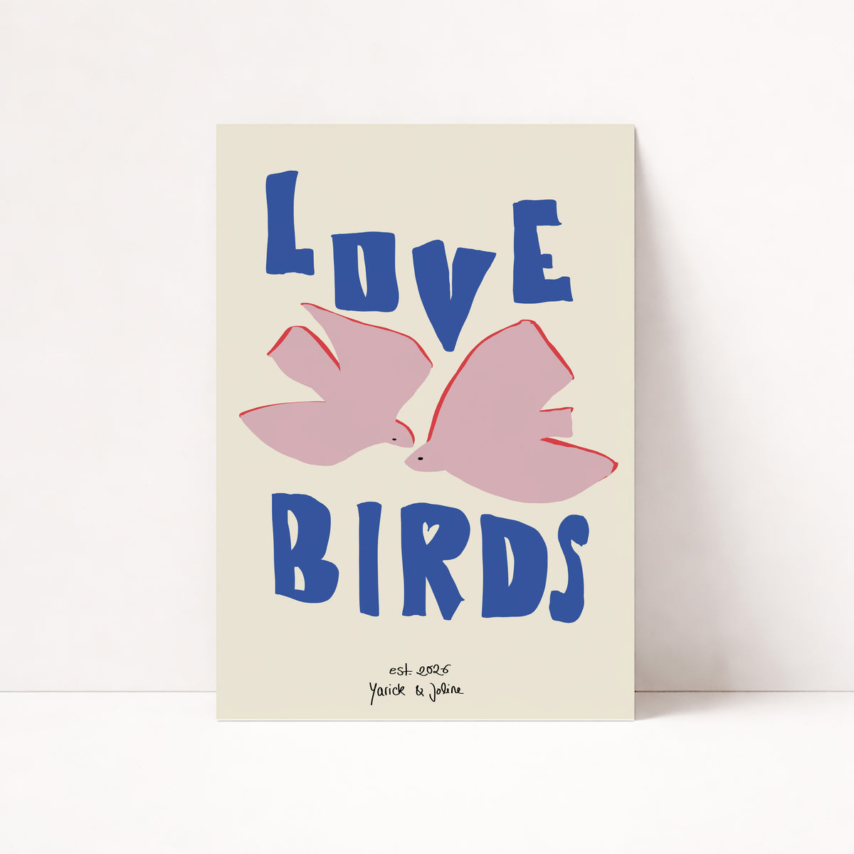 PERSONALISIERTES POSTER - LOVE BIRDS