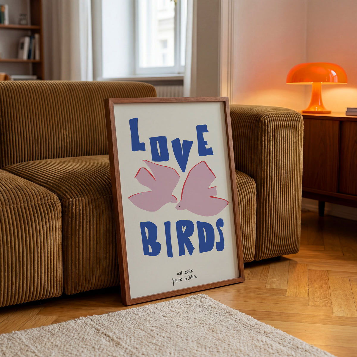 PERSONALISIERTES POSTER - LOVE BIRDS