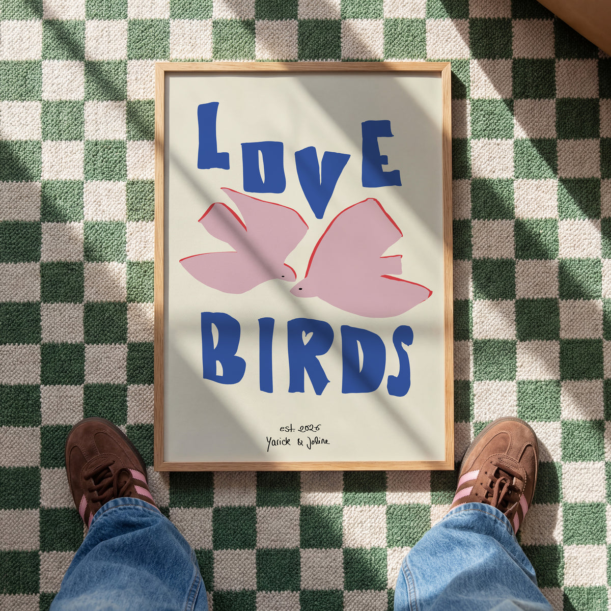 PERSONALISIERTES POSTER - LOVE BIRDS