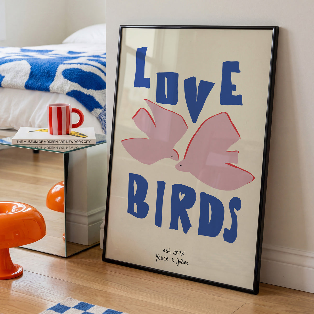 PERSONALISIERTES POSTER - LOVE BIRDS