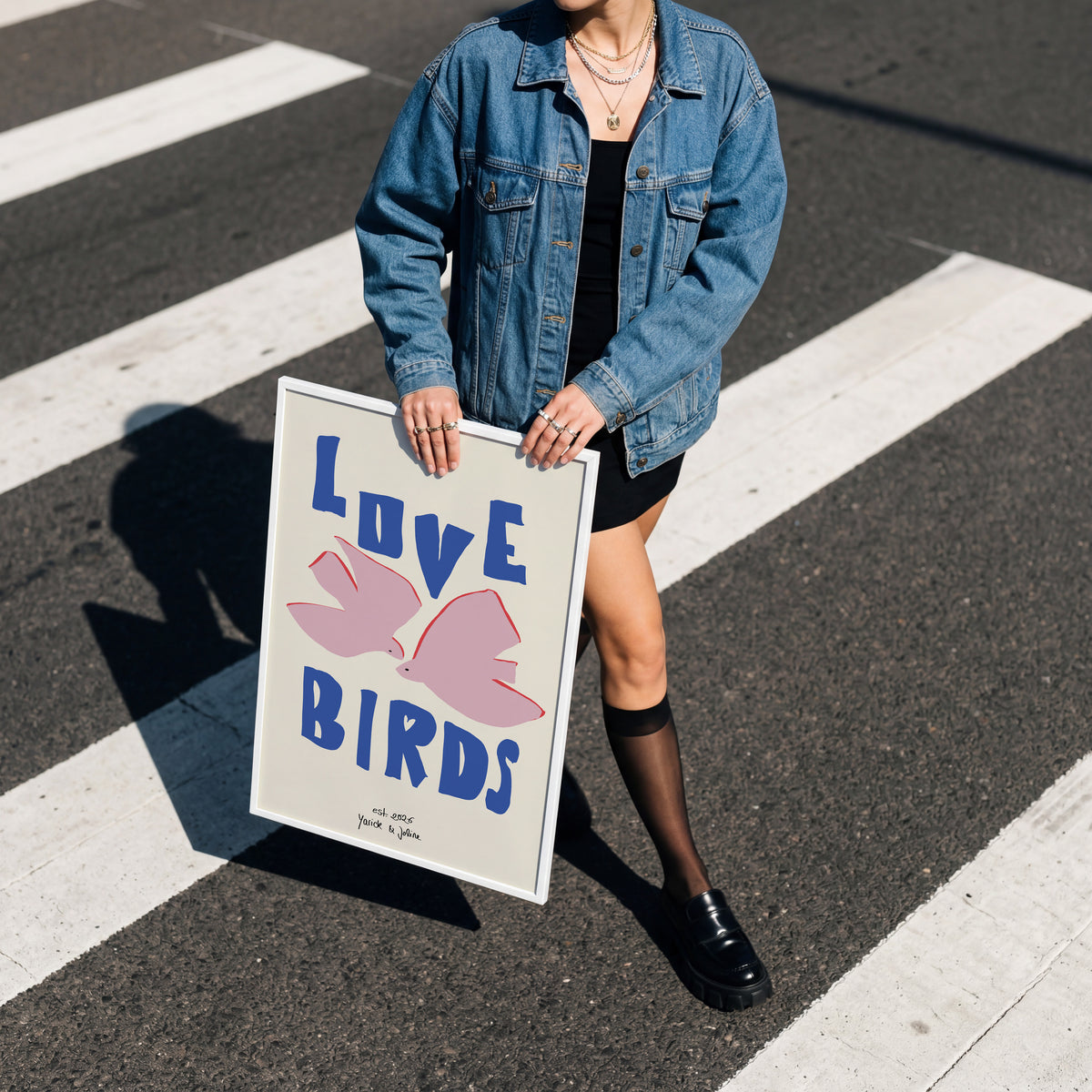 PERSONALISIERTES POSTER - LOVE BIRDS