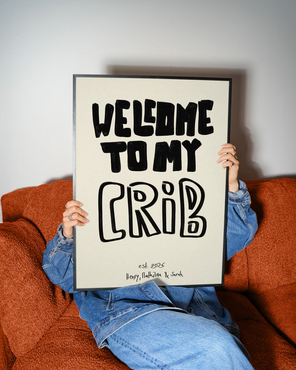 PERSONALISIERTES WELCOME TO MY CRIB POSTER