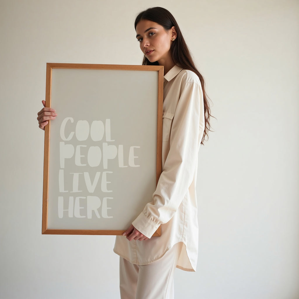 COOL PEOPLE LIVE HERE POSTER