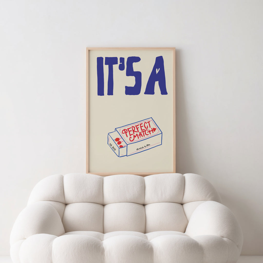 PERSONALISIERTES POSTER - IT'S A PERFECT MATCH