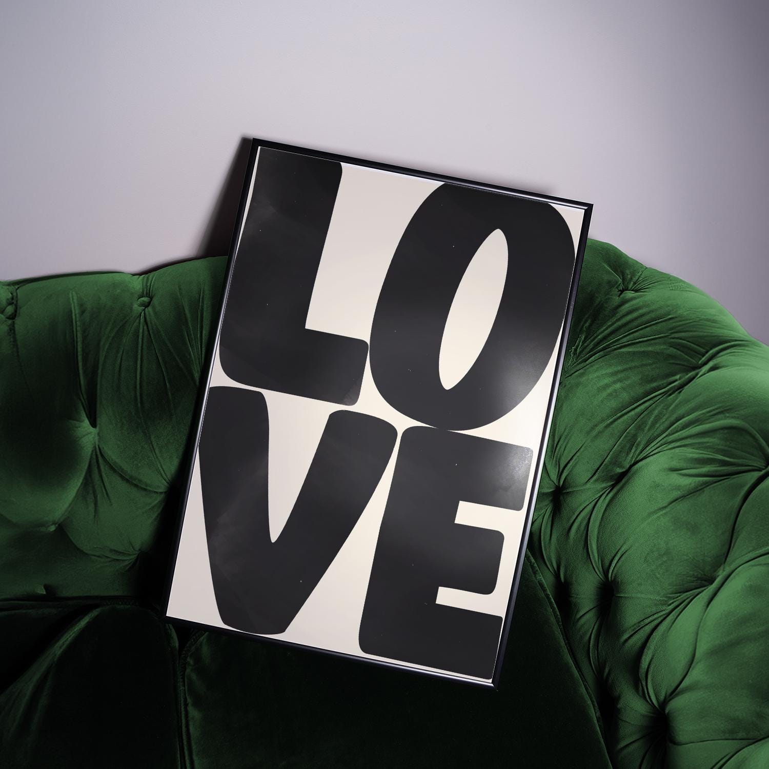 Black Lover Poster | Black And Beige | Modern Art | Room Decor | Typography Art | Wall Art | Living Room Decor | Watercolor
