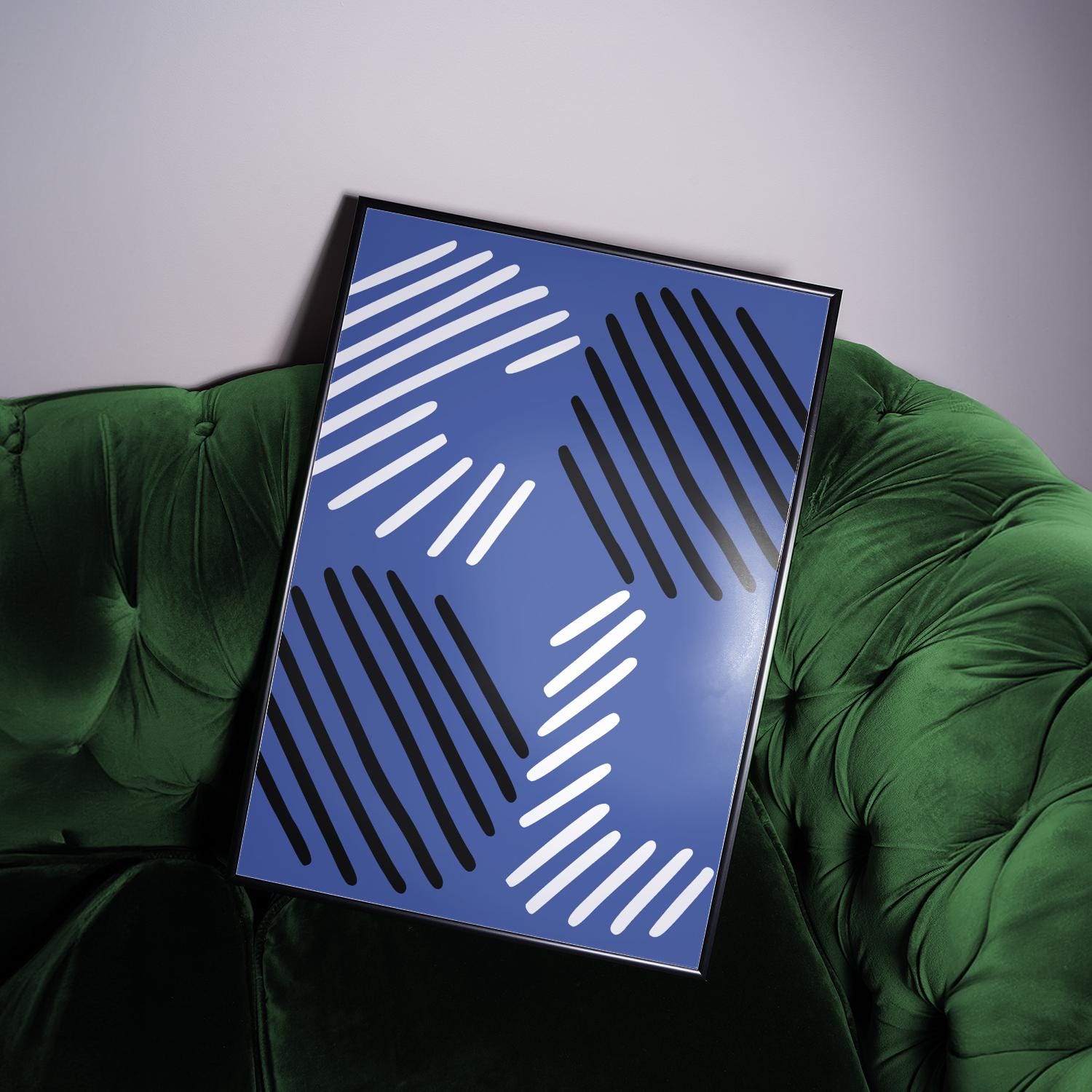 BLUE COOL Poster | Black And White | Modern Art | Room Decor | Typography Art | Wall Art | Living Room Decor | Present for Her