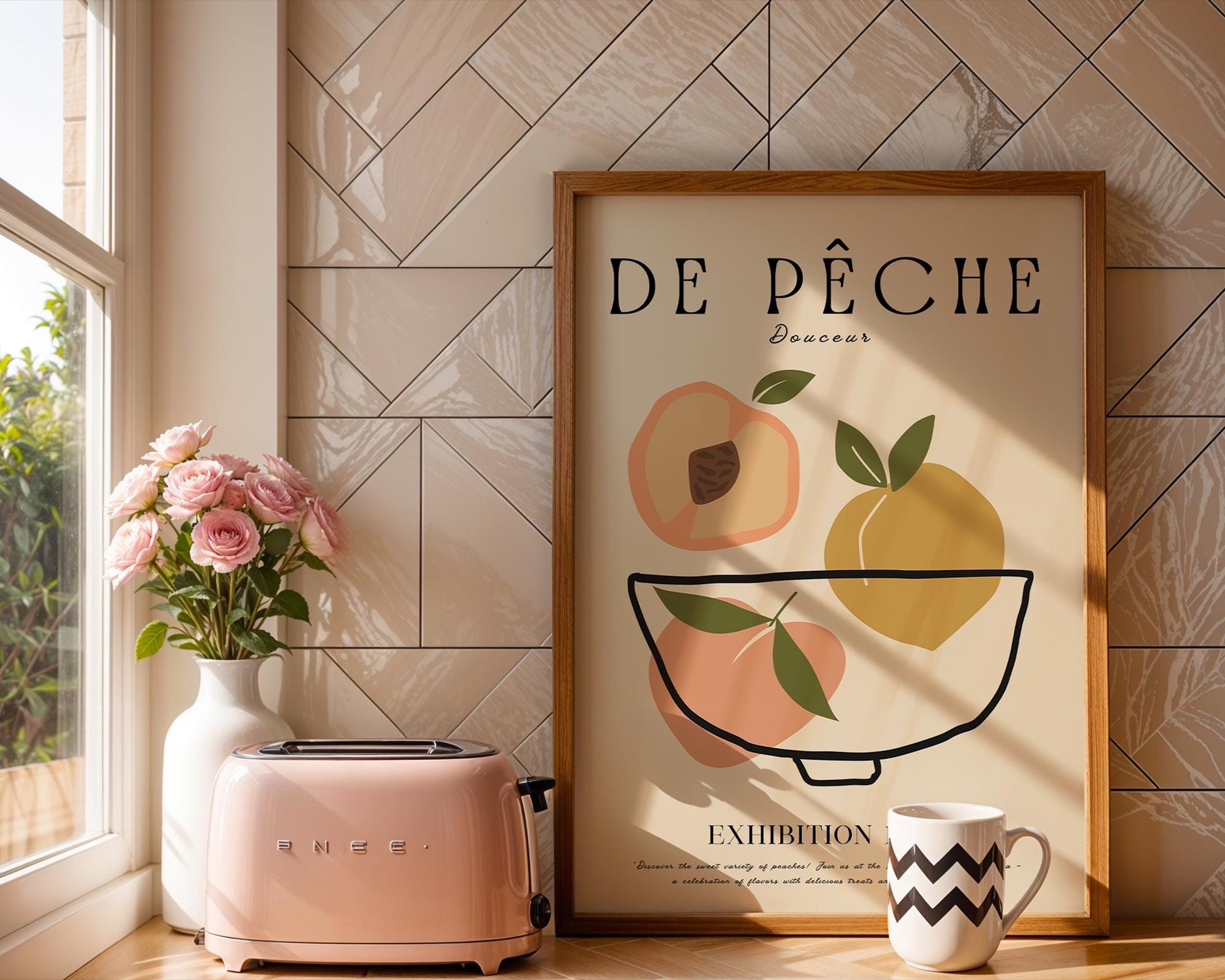 Peach Exhibition Poster | ring the essence of Georgia’s peach culture into your home. A perfect gift for the kitchen | Poster