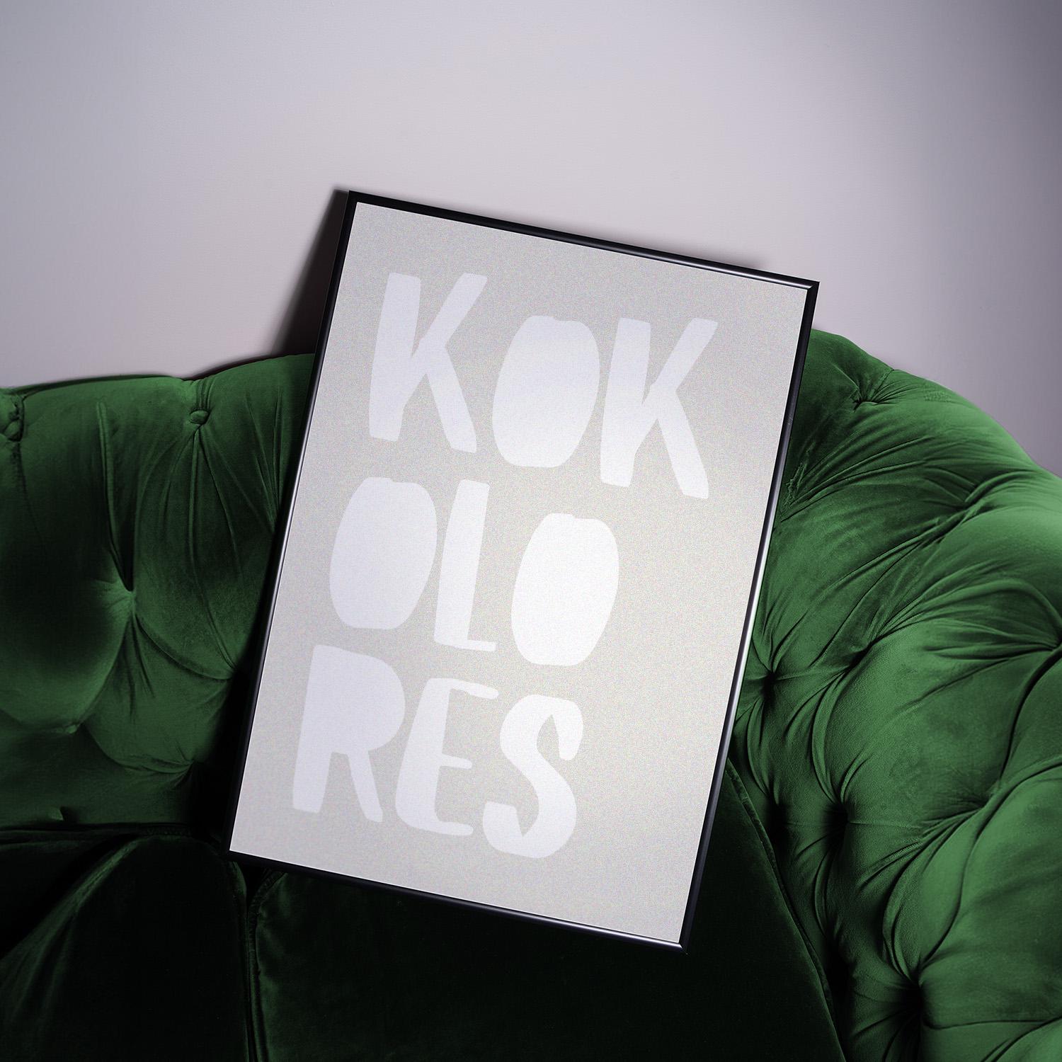KOKOLORES Poster: Minimalist design with an inspiring quote and block typography – stylish wall decor and the perfect gift idea