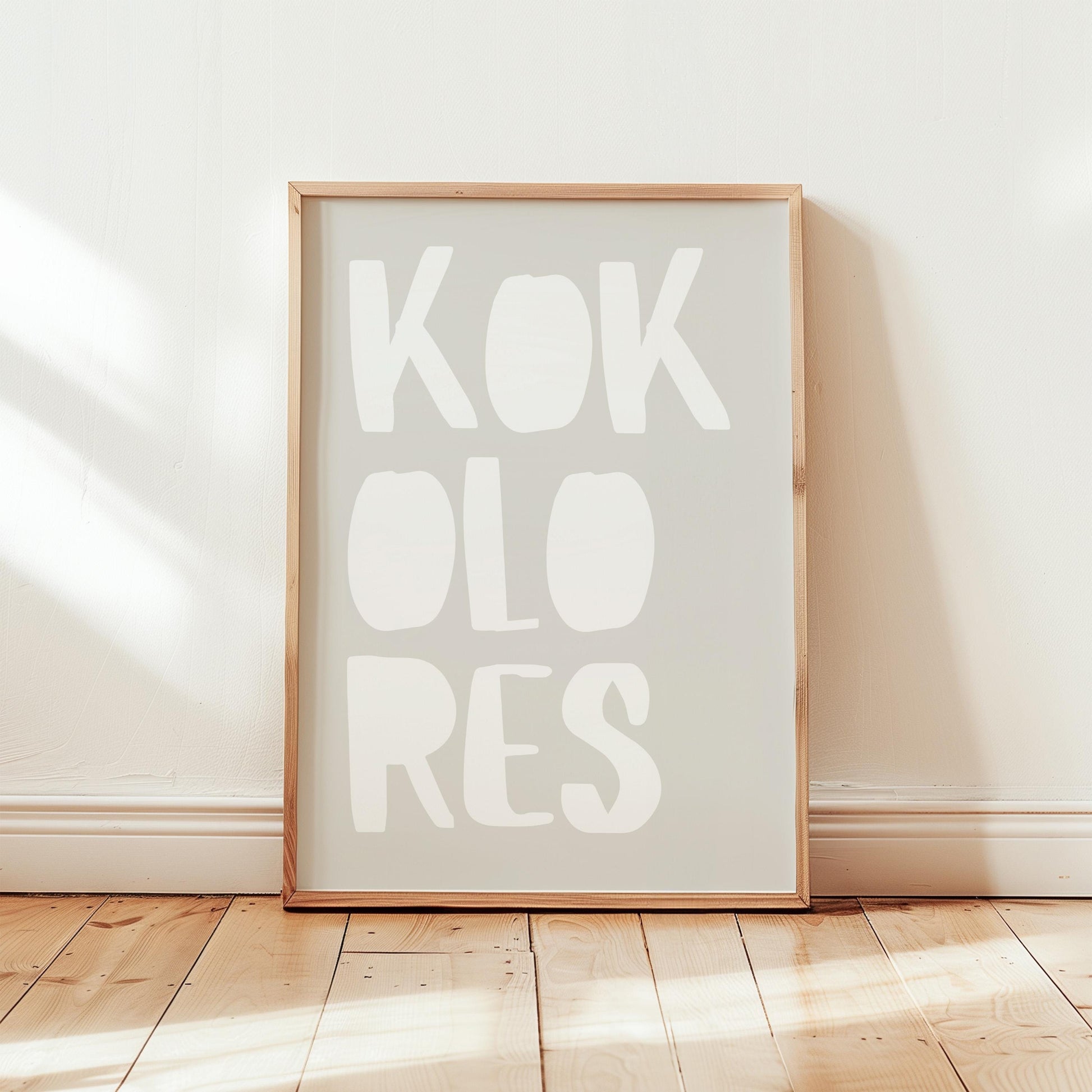 KOKOLORES Poster: Minimalist design with an inspiring quote and block typography – stylish wall decor and the perfect gift idea