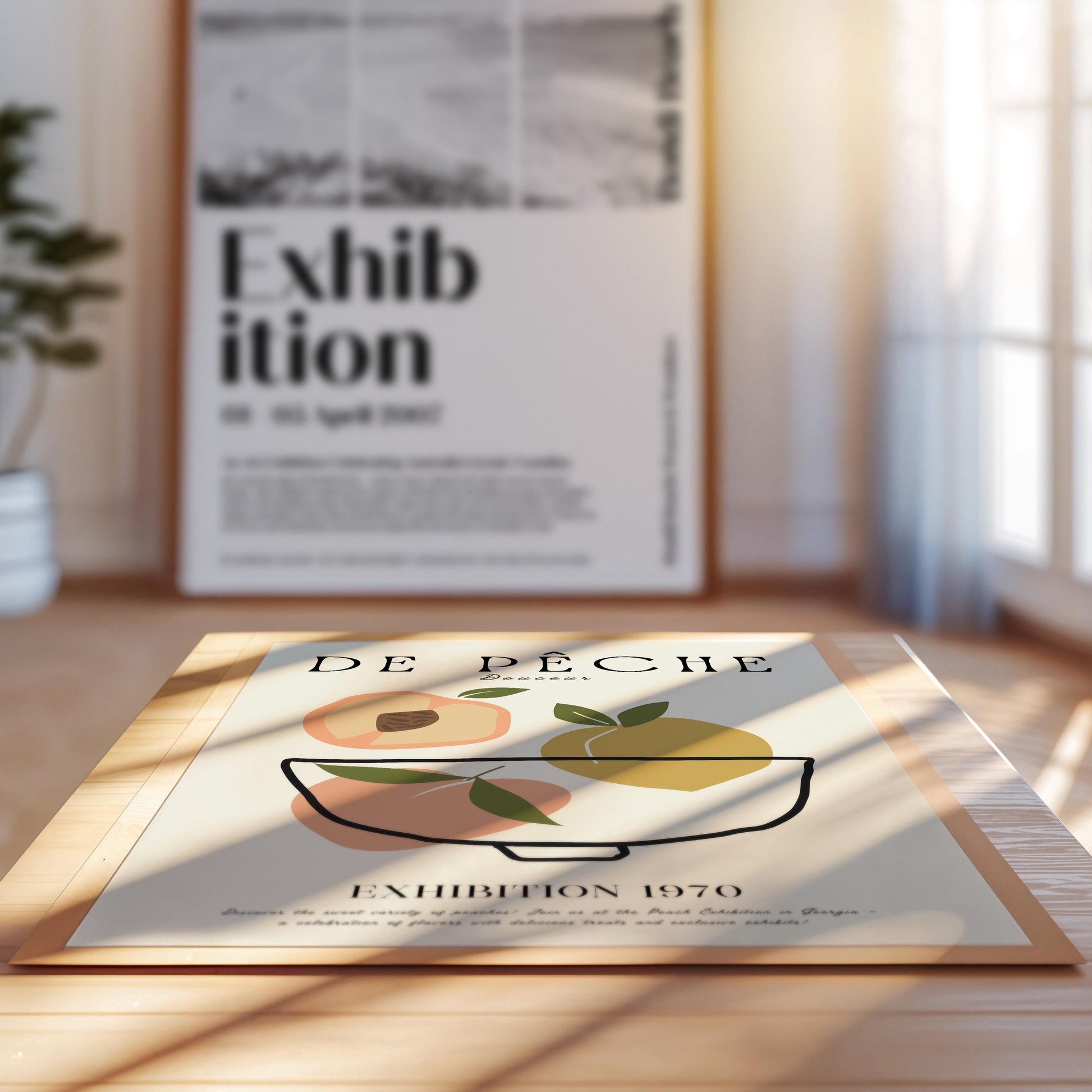 Peach Exhibition Poster | ring the essence of Georgia’s peach culture into your home. A perfect gift for the kitchen | Poster