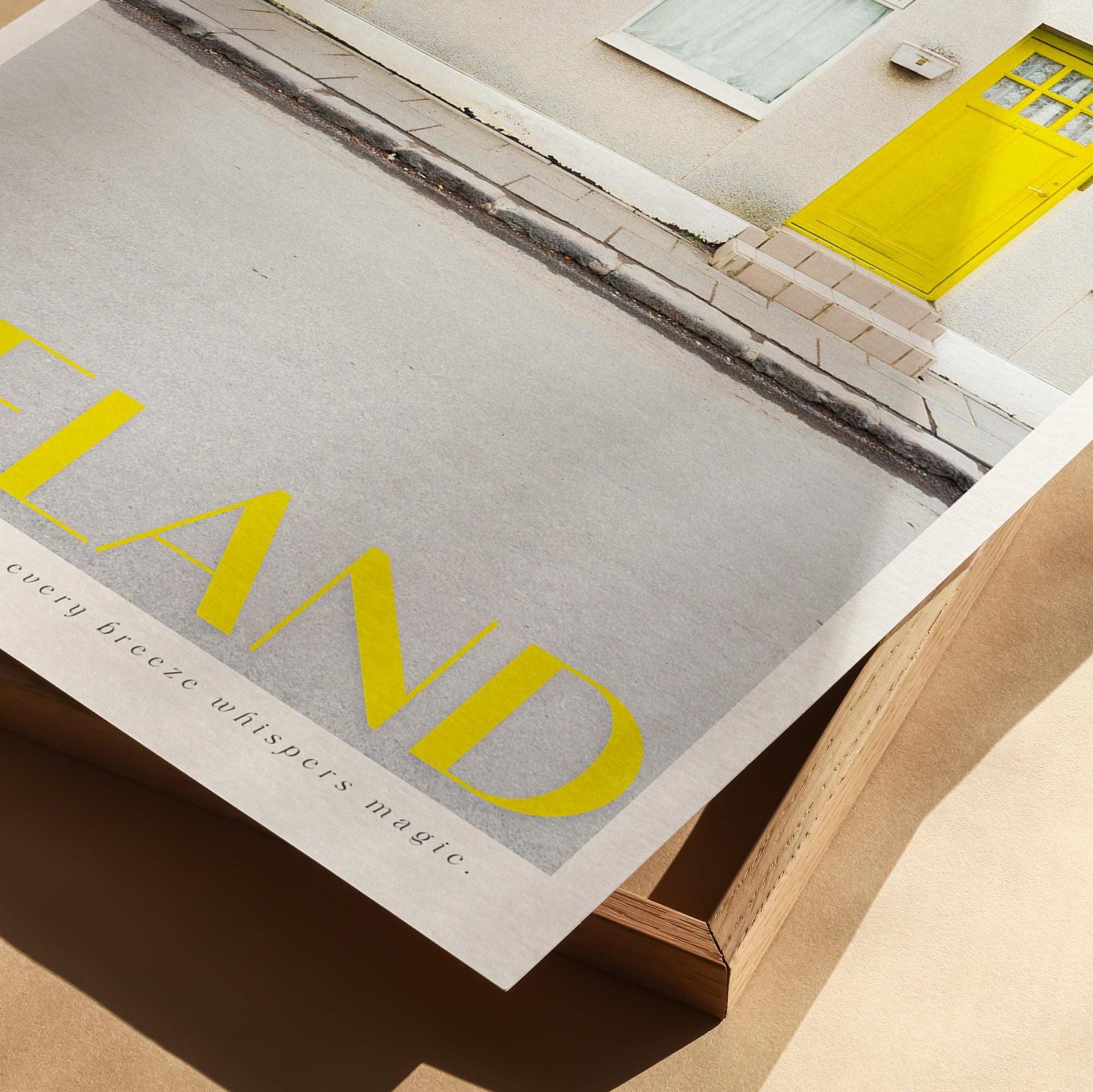 YELLOW Iceland Poster
