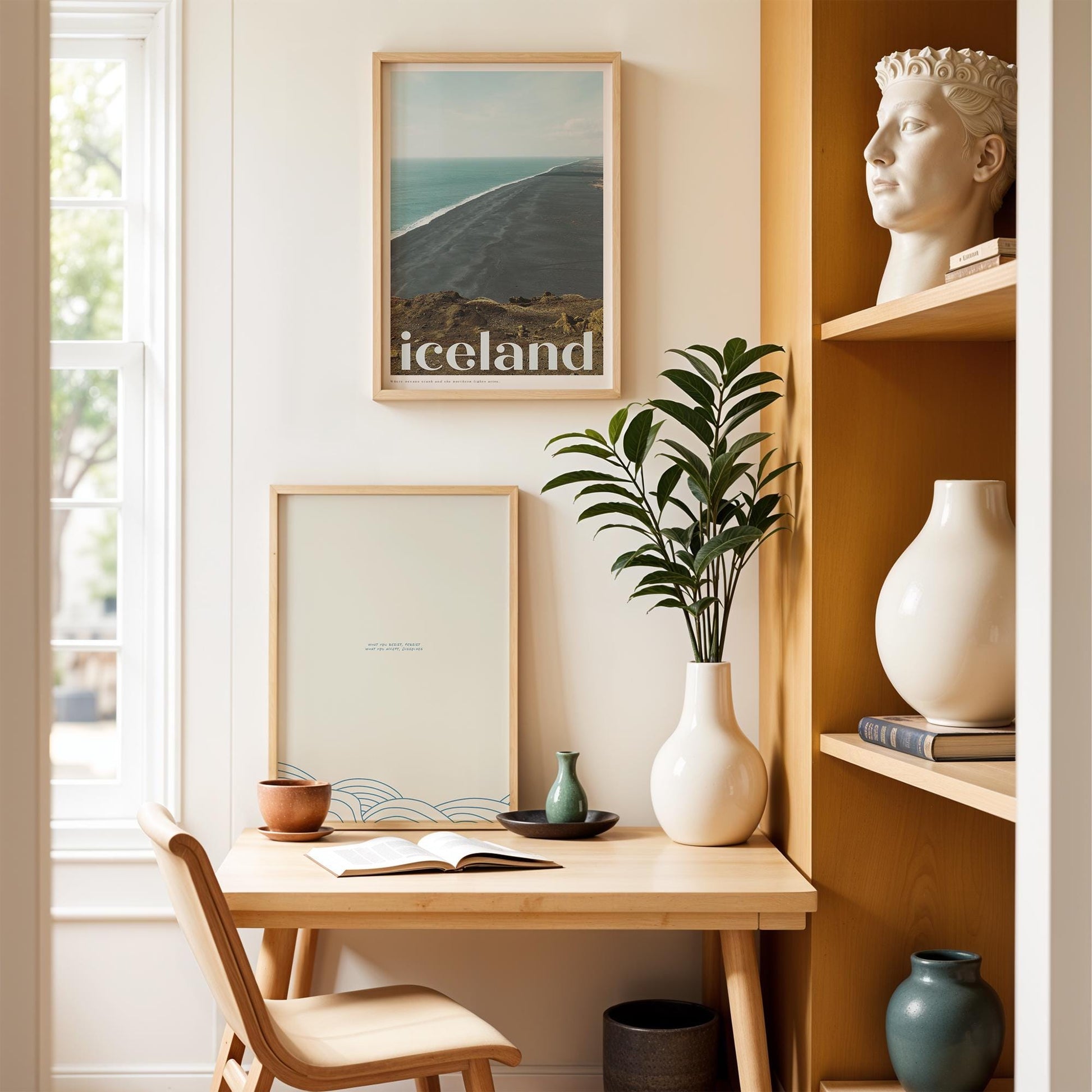 Iceland Poster | Stunning Art Poster of Iceland’s Majestic Landscape, Perfect for Your Home or Office Decor.