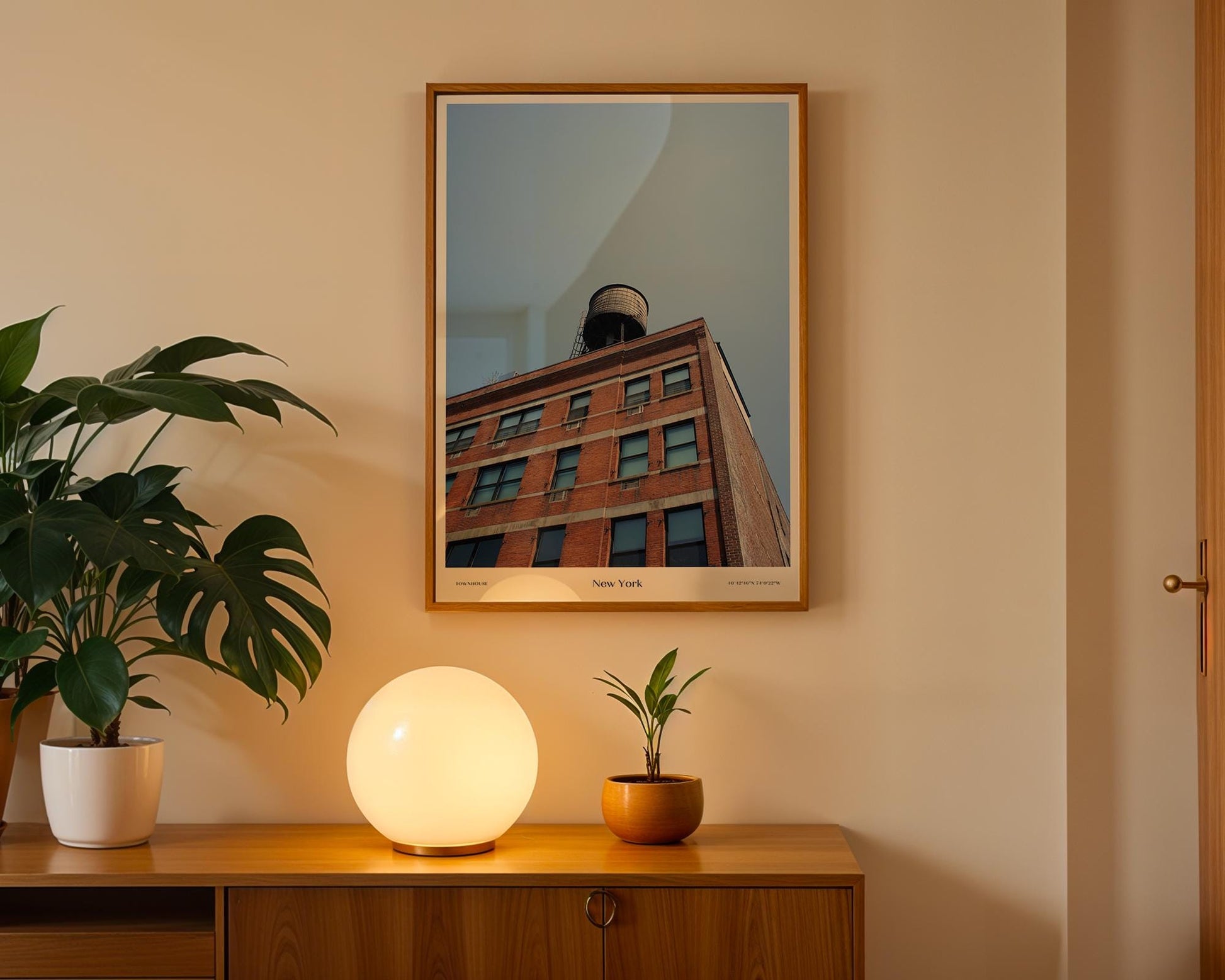 New York TownhouseNew York Townhouse Poster - Urban Elegance Photography, Modern Home Decor, NYC Wall Art for City Lovers and Architecture Enthusiasts