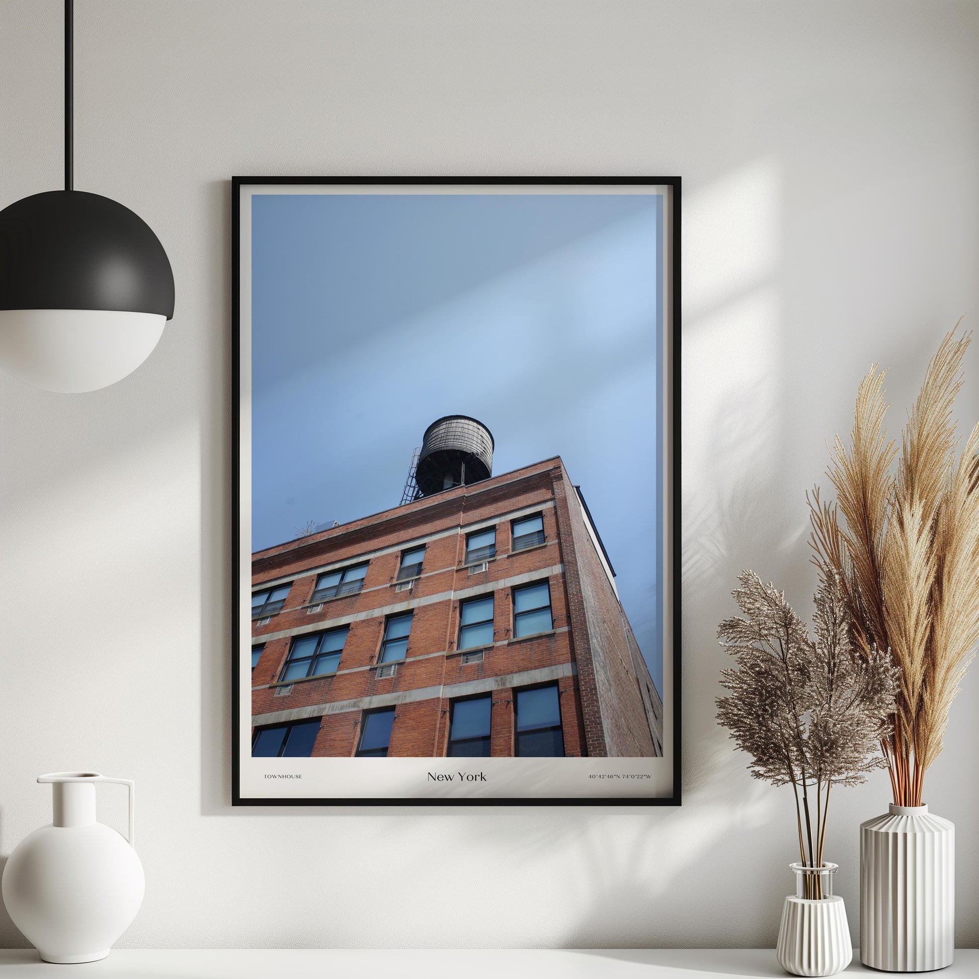 New York TownhouseNew York Townhouse Poster - Urban Elegance Photography, Modern Home Decor, NYC Wall Art for City Lovers and Architecture Enthusiasts