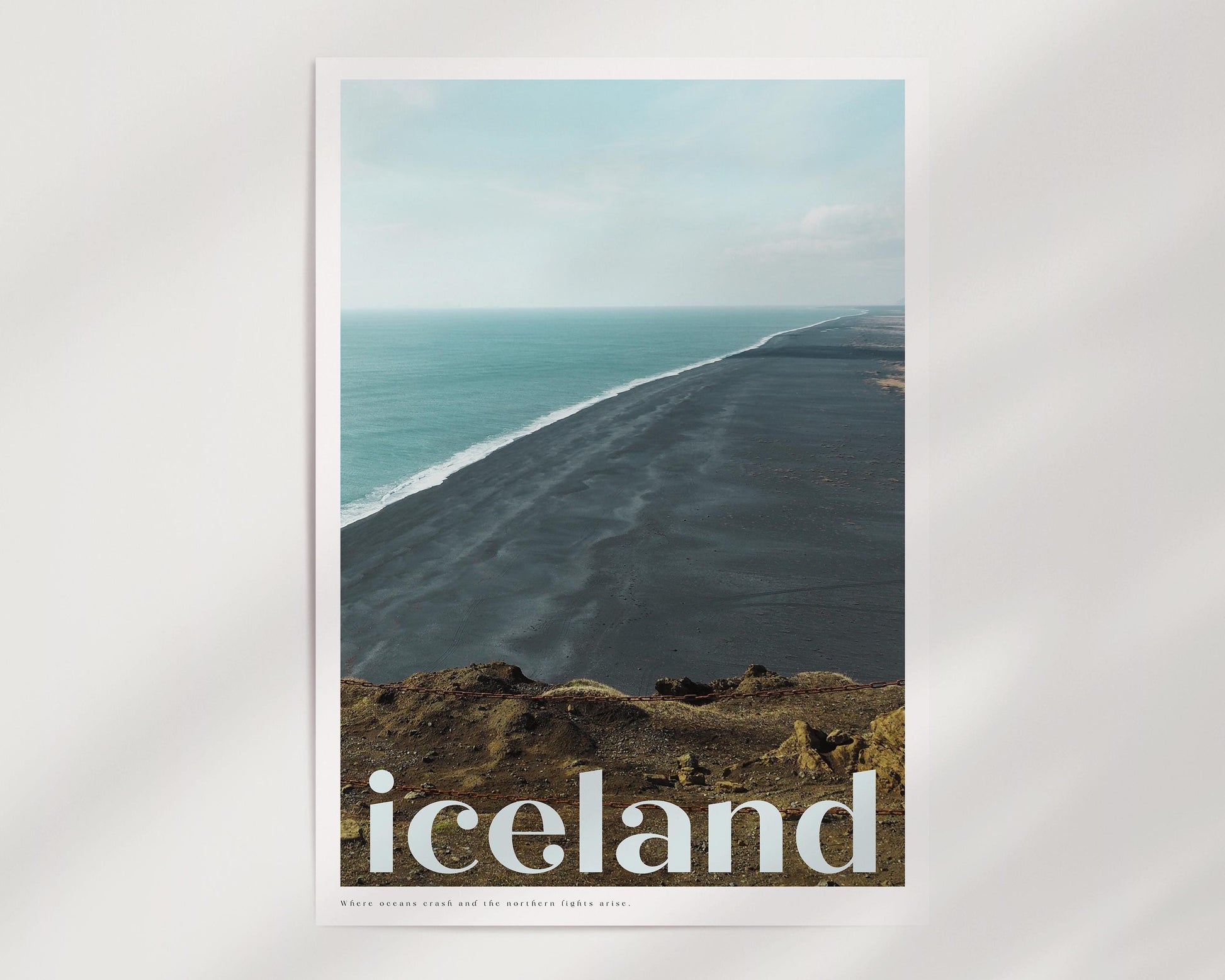 Iceland Poster | Stunning Art Poster of Iceland’s Majestic Landscape, Perfect for Your Home or Office Decor.