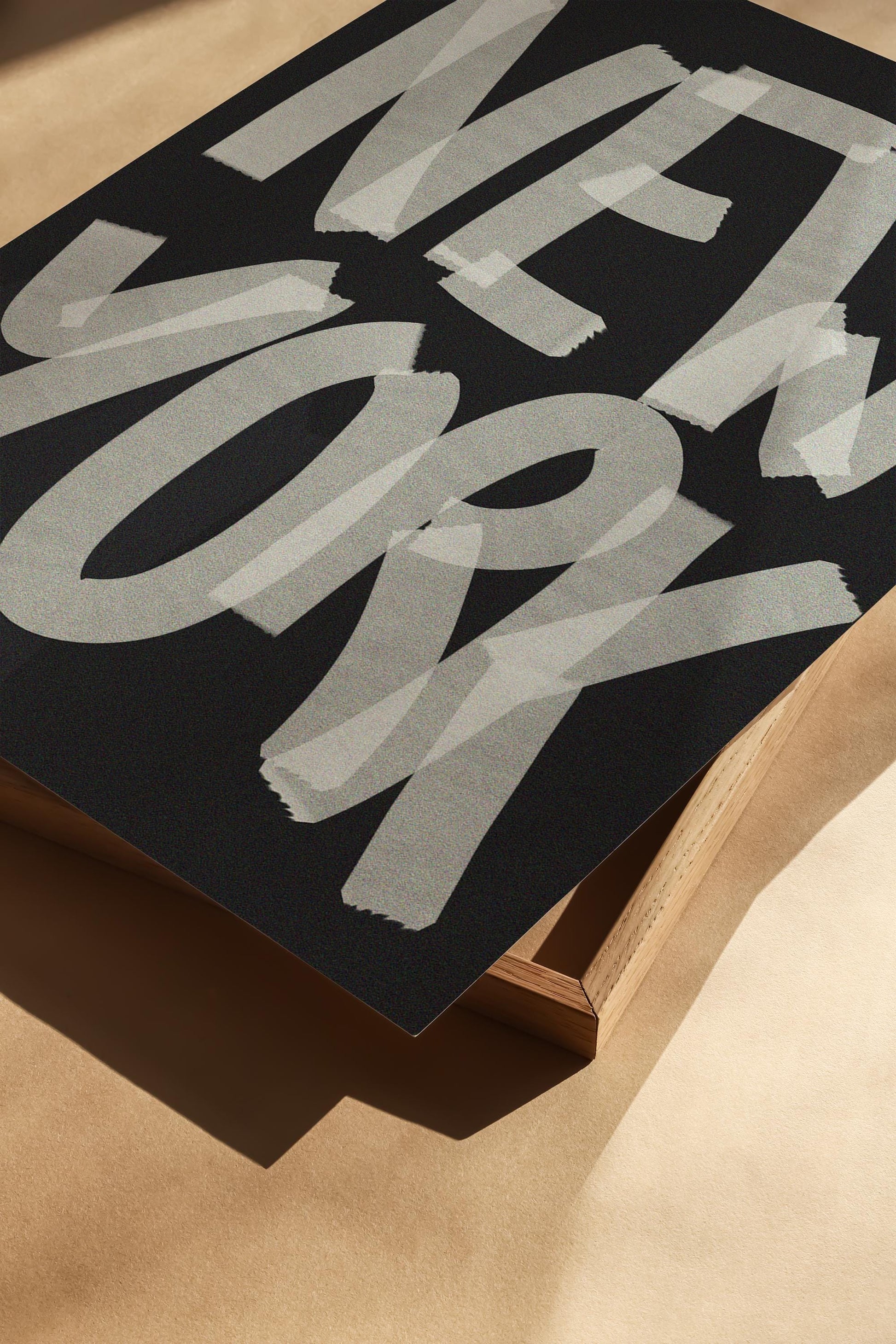 New York Hand-Painted Typography Black & White, Bold Fine Grain Finish – Perfect for City and Urban Wall Art Lovers