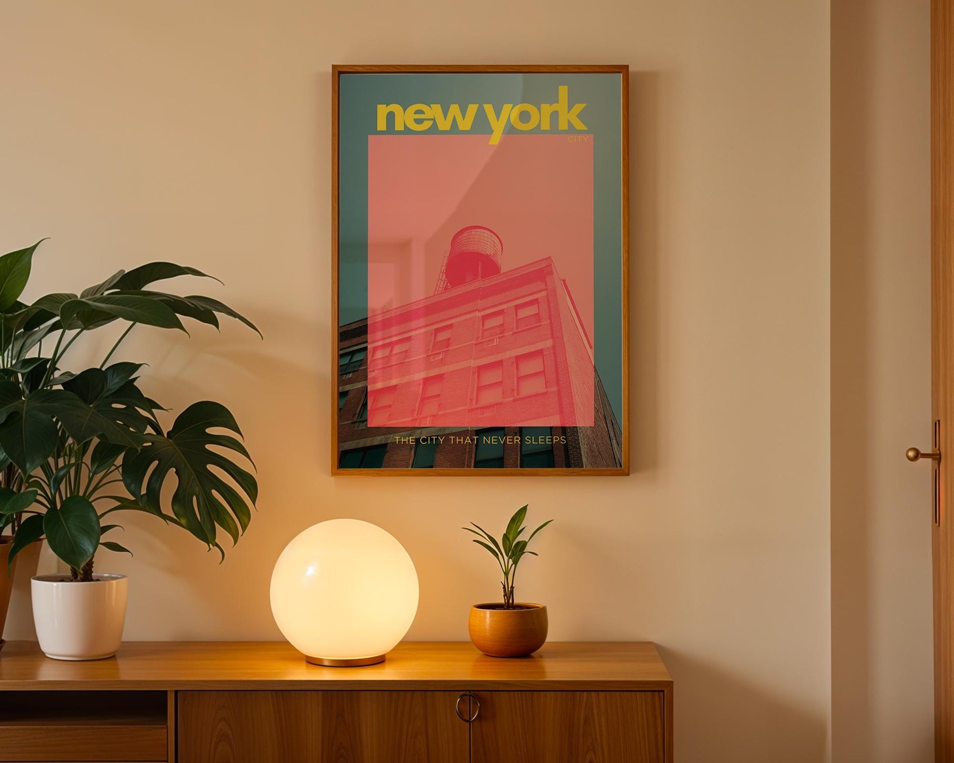 Poster Fotografie New York Duo Tone Ecletic Townhouse Wall Art