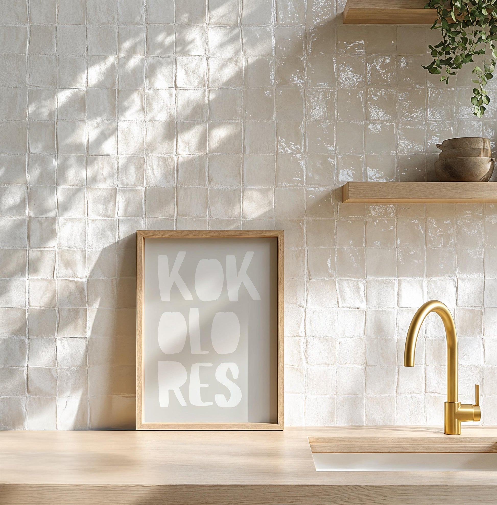 KOKOLORES Poster: Minimalist design with an inspiring quote and block typography – stylish wall decor and the perfect gift idea