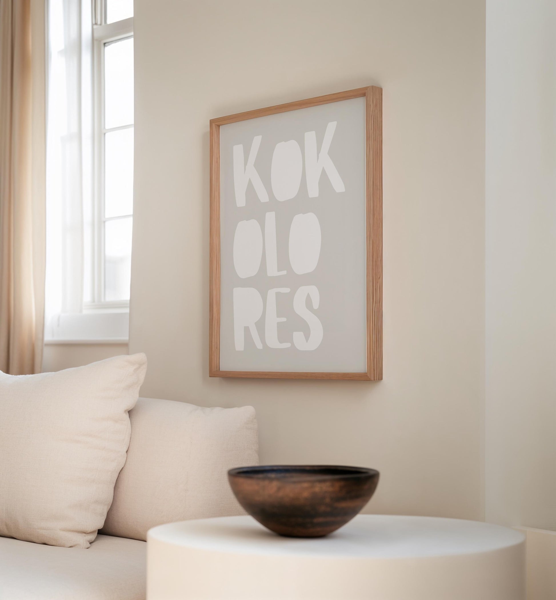 KOKOLORES Poster: Minimalist design with an inspiring quote and block typography – stylish wall decor and the perfect gift idea