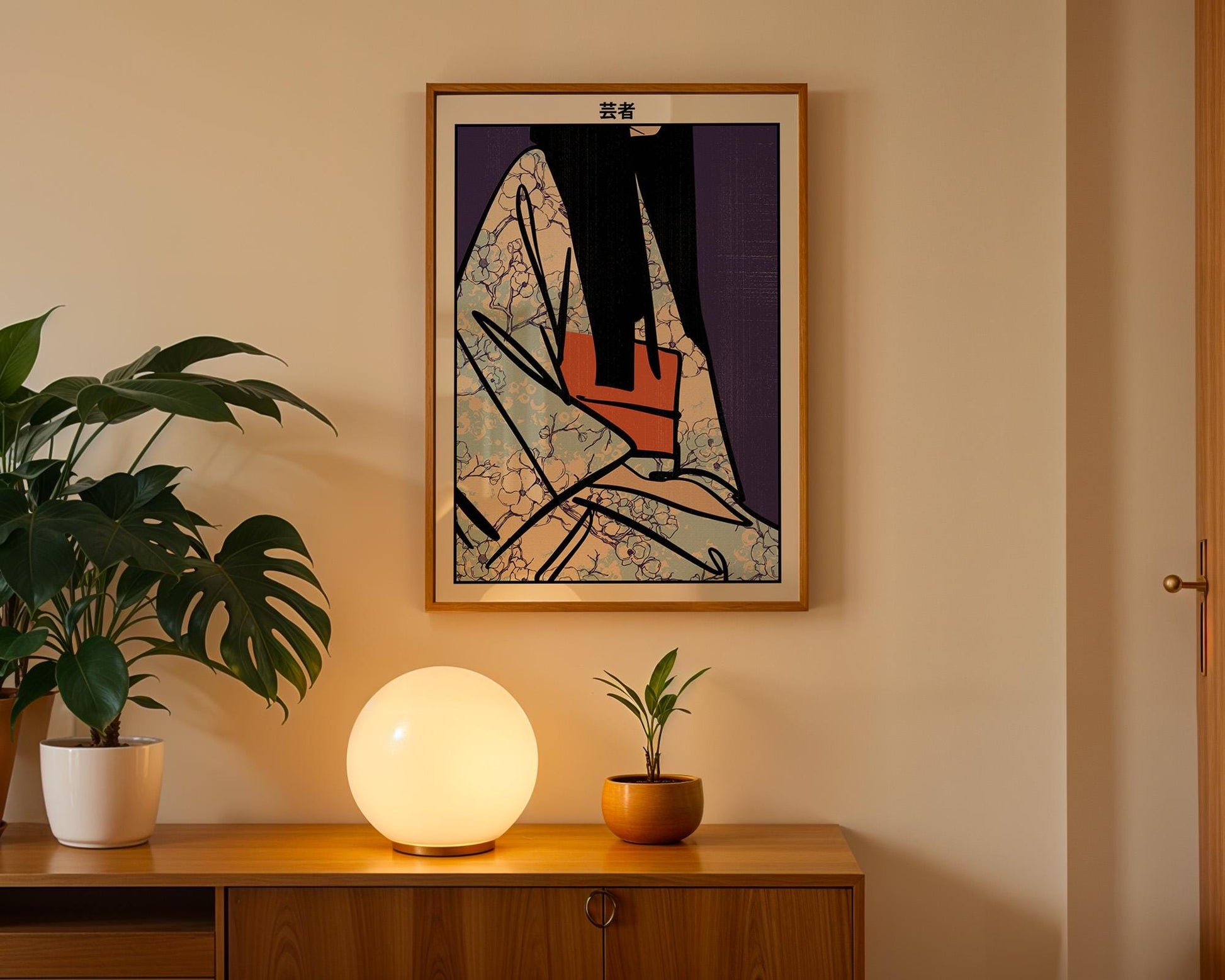 Geisha Art Print | Japanese Wall Art | Ukiyo-e Poster | Asian Decor | Traditional Japan Art | Digital Download