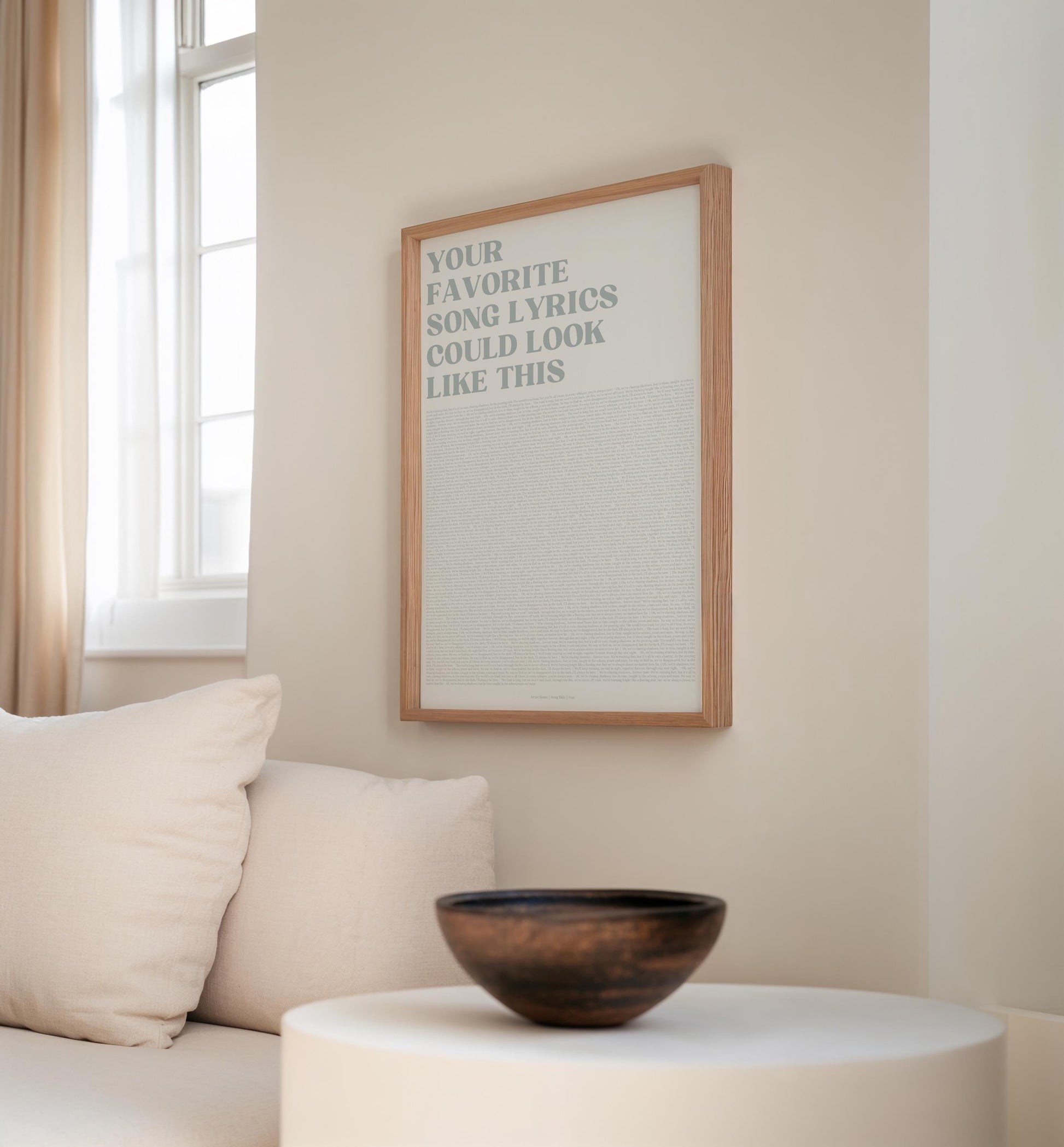 Song Lyrics Poster | Personalised Music Poster, Customizable Music Gift, Vinyl Lyric Poster, Wedding Anniversary Gift