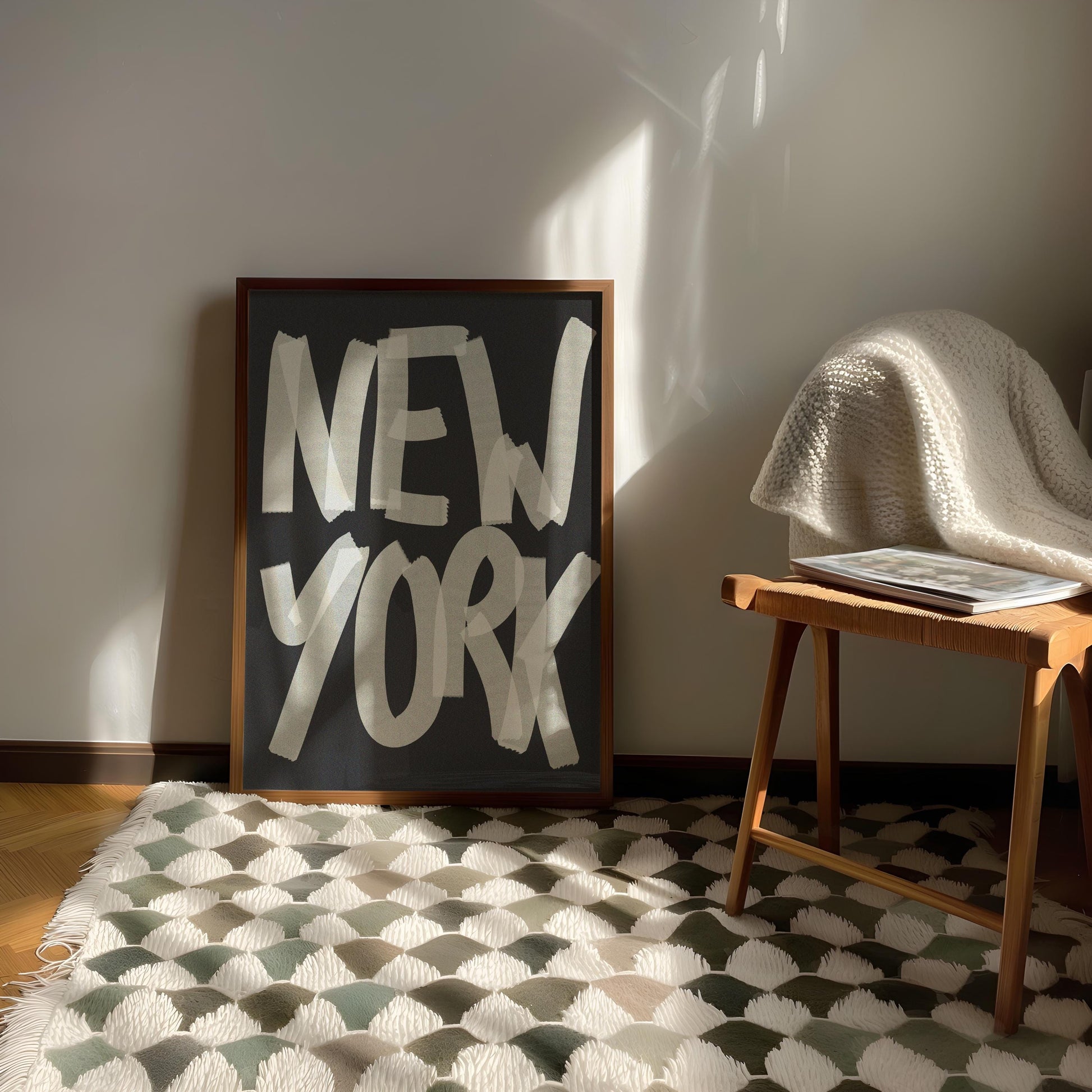 New York Poster | Bold Fine Grain Finish – Perfect for City and Urban Wall Art Lovers
