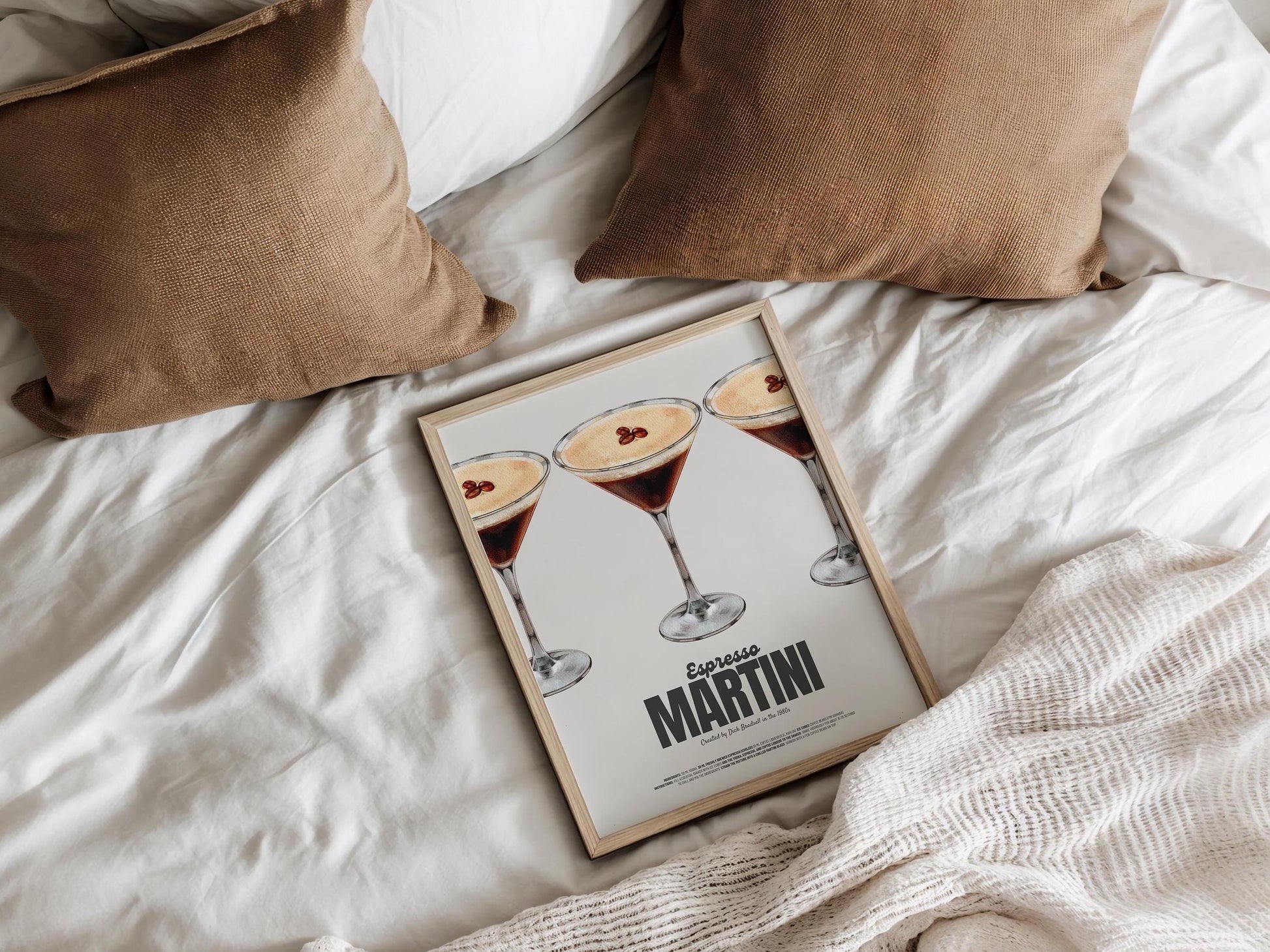 Espresso Martini Poster: A chic blend of coffee and cocktail, served in style.