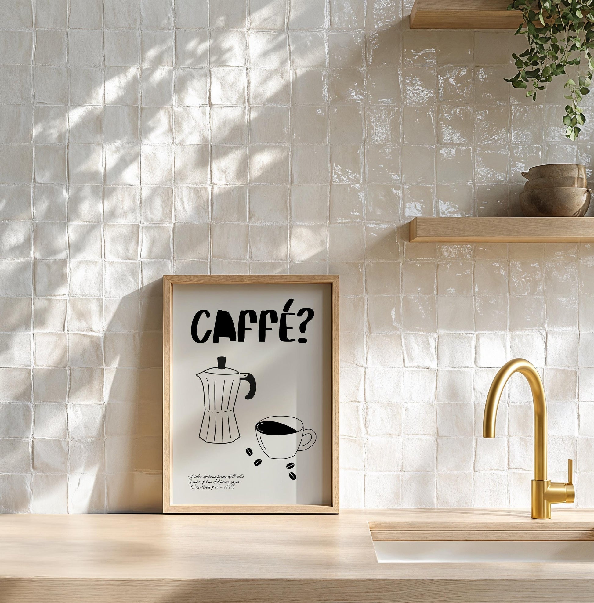 Minimalist coffee poster featuring bold “CAFFÉ?” text, hand-drawn moka pot and espresso cup on neutral beige background, with poetic Italian café quote and modern hipster aesthetic.

🇩🇪 Deutscher ALT-Text:
Minimalistisches Kaffee-Poster mit „CAFFÉ?“-Schriftzug, handgezeichneter Mokkakanne und Espressotasse auf beigem Hintergrund, inklusive poetischem italienischen Café-Zitat im modernen Hipster-Stil.
