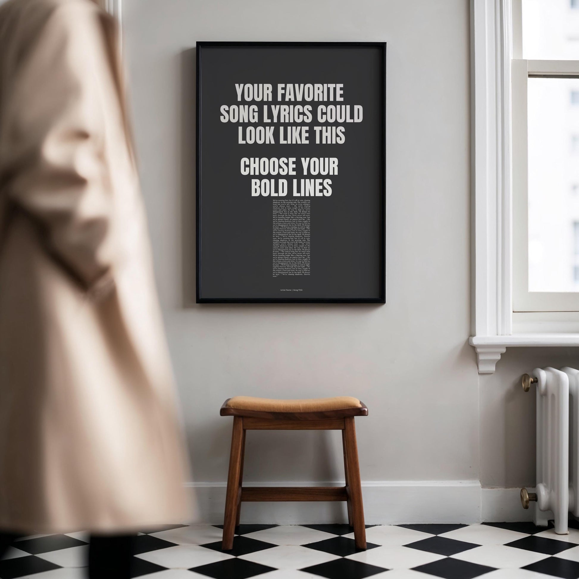 Song Lyrics Poster
