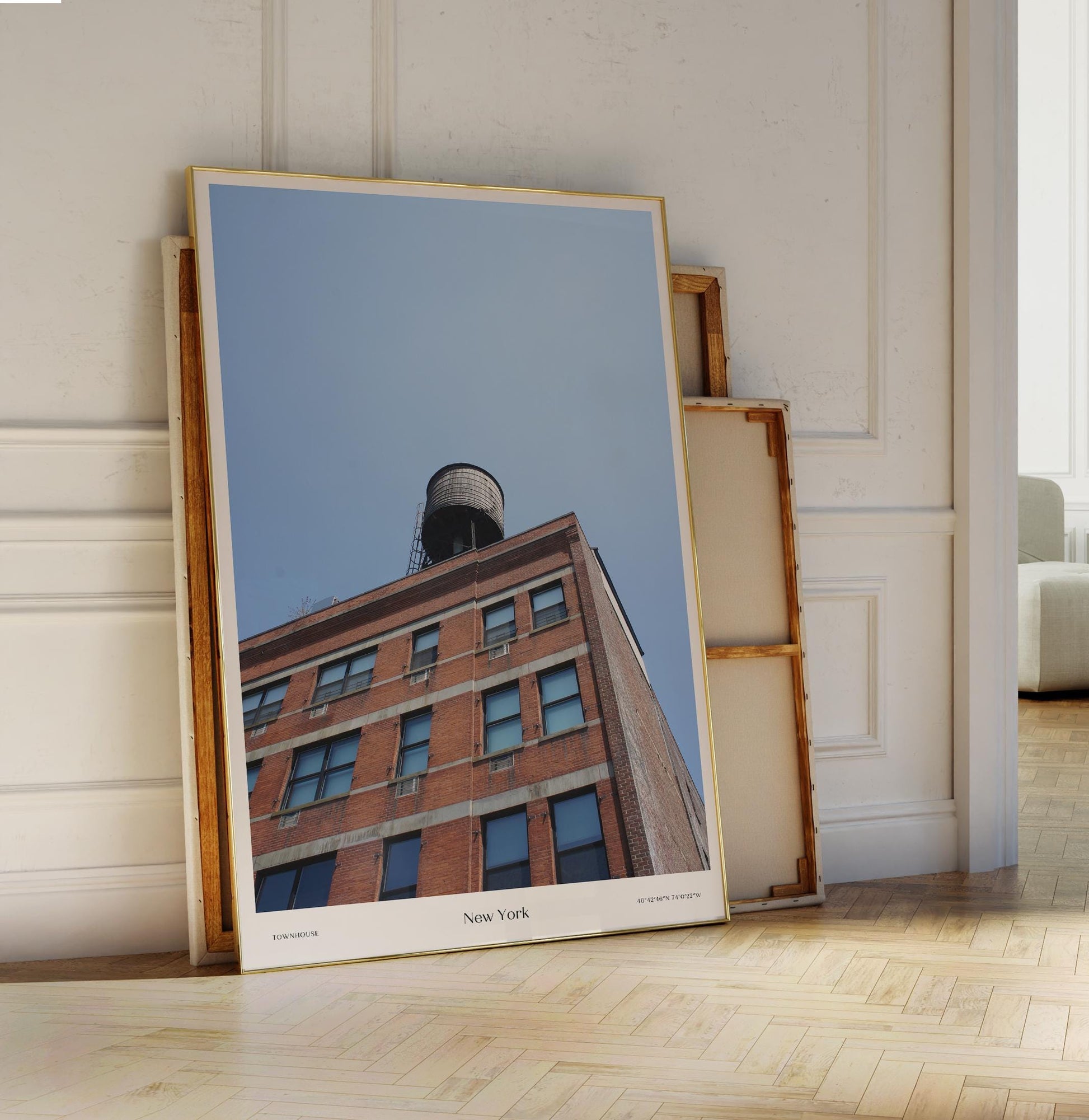New York Townhouse Poster | Urban Elegance Wall Art | Modern Home Decor | NYC Wall Art for City Lovers | Architecture Enthusiast