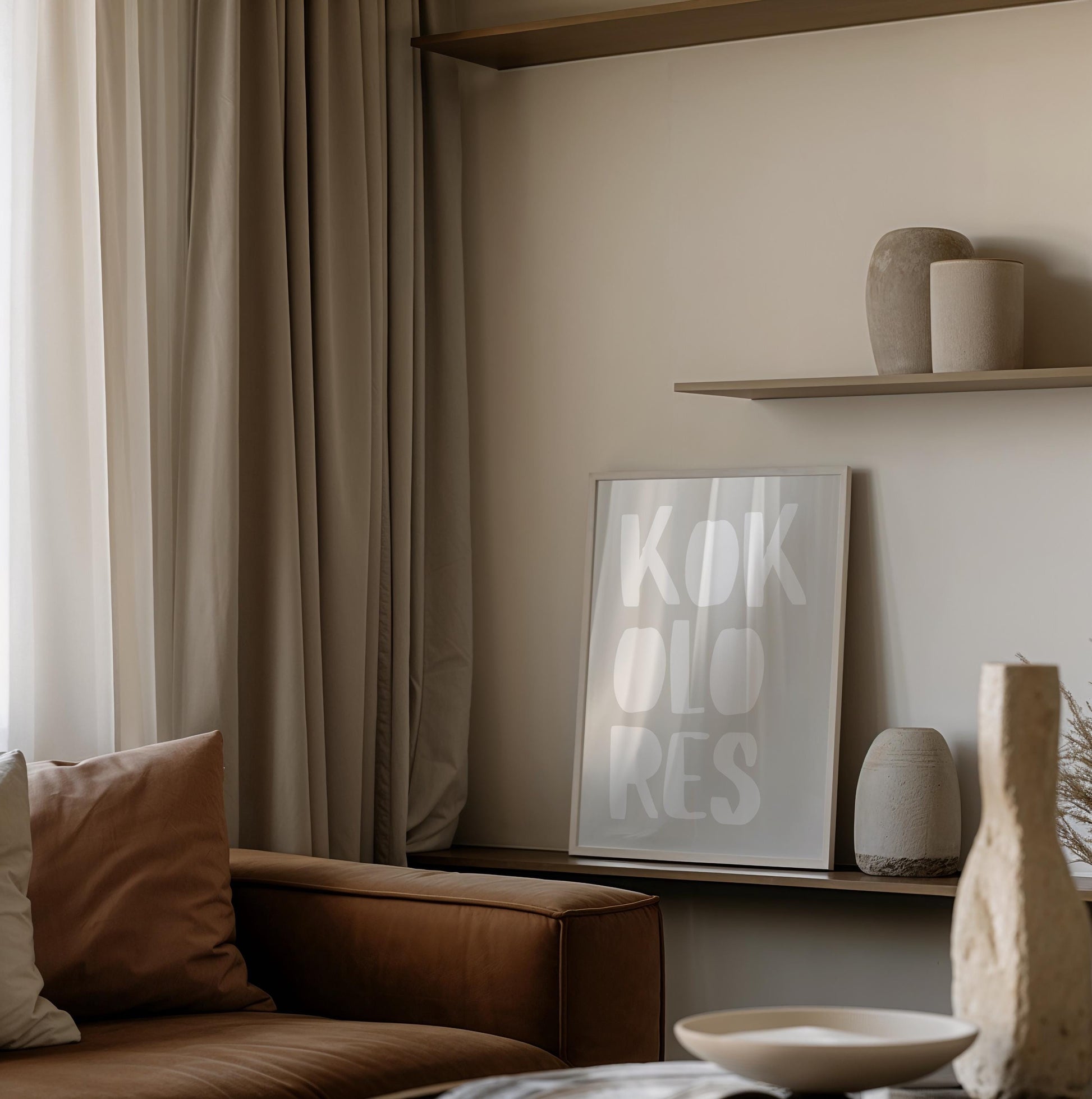 KOKOLORES Poster: Minimalist design with an inspiring quote and block typography – stylish wall decor and the perfect gift idea