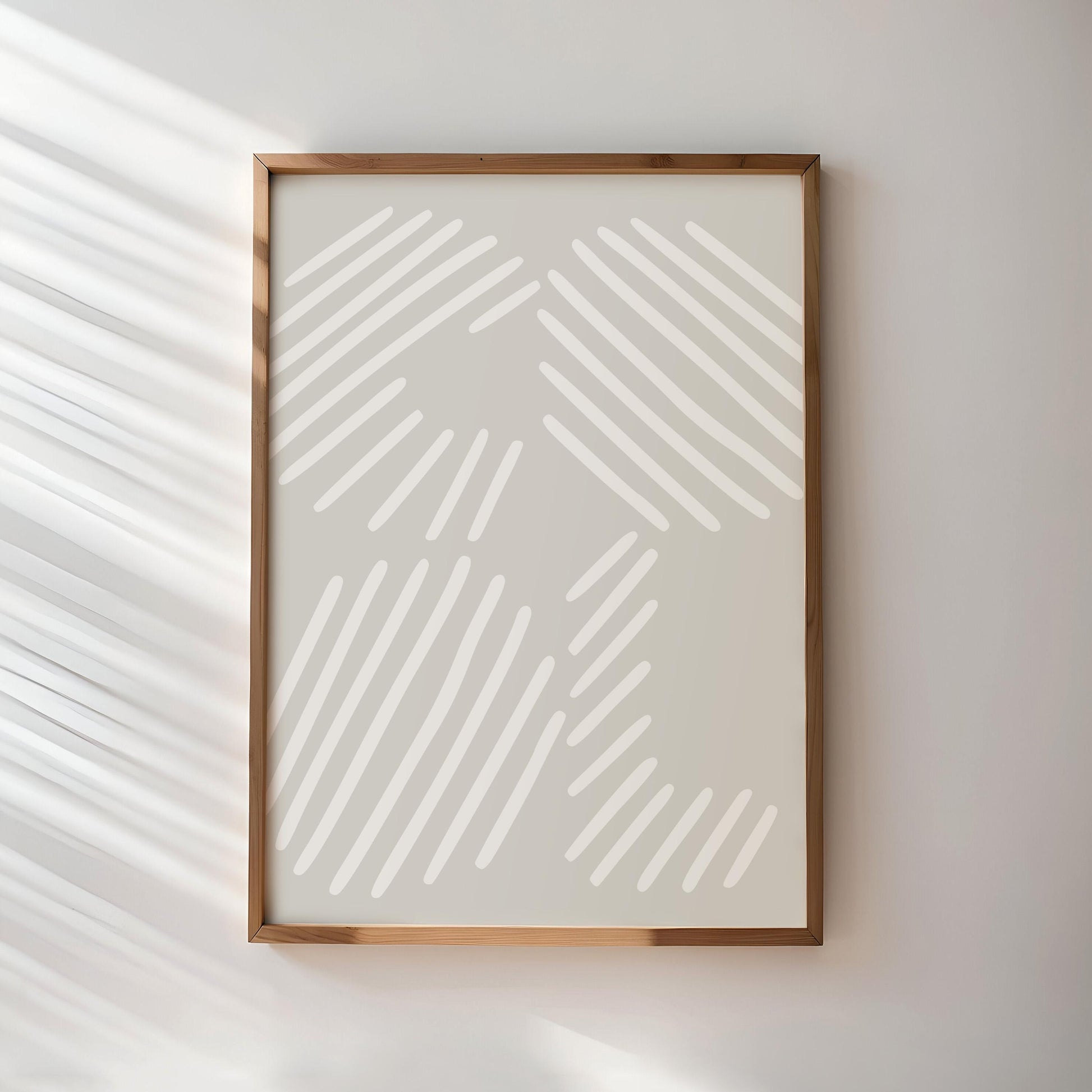 Poster COOL Stripes in Sage Green or White | Modern Typography Wall Art | Living Room Decor | Perfect Gift for Her | Bold and Stylish