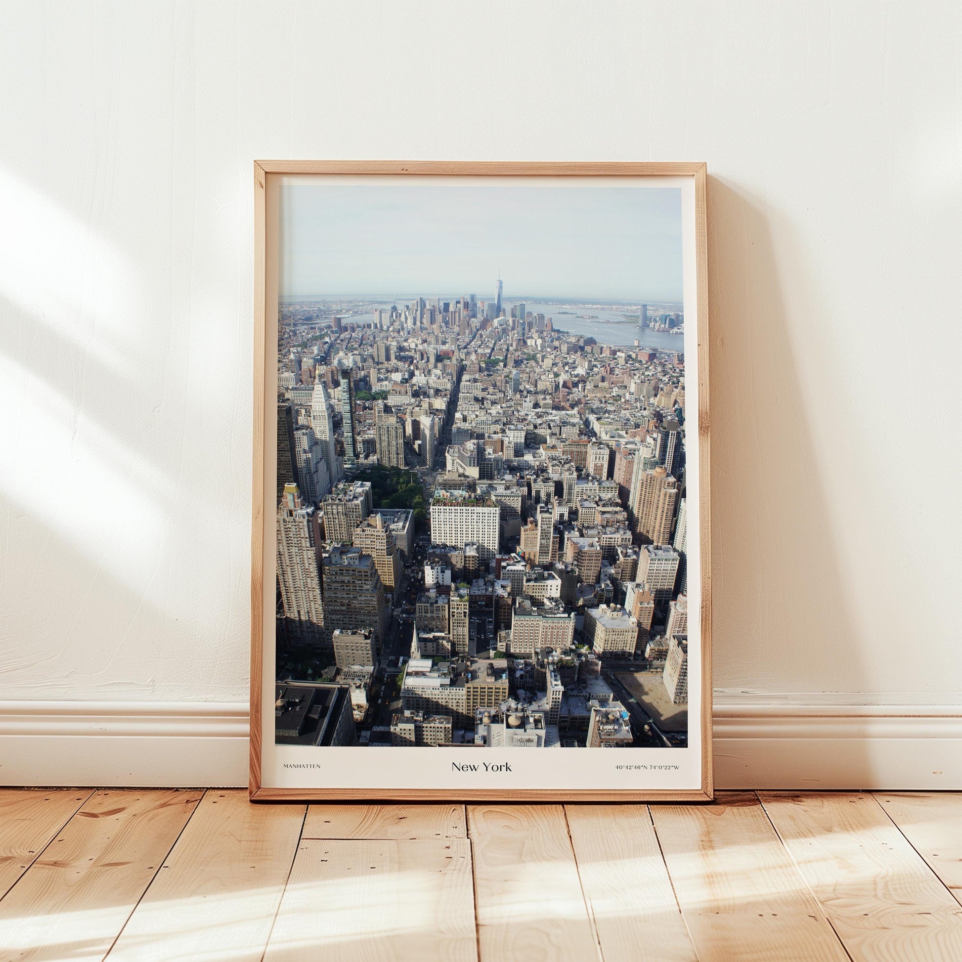 Manhatten City Poster| Iconic NYC Landmark, Urban Wall Art, Cityscape Decor, Stunning Photography for Home and Office