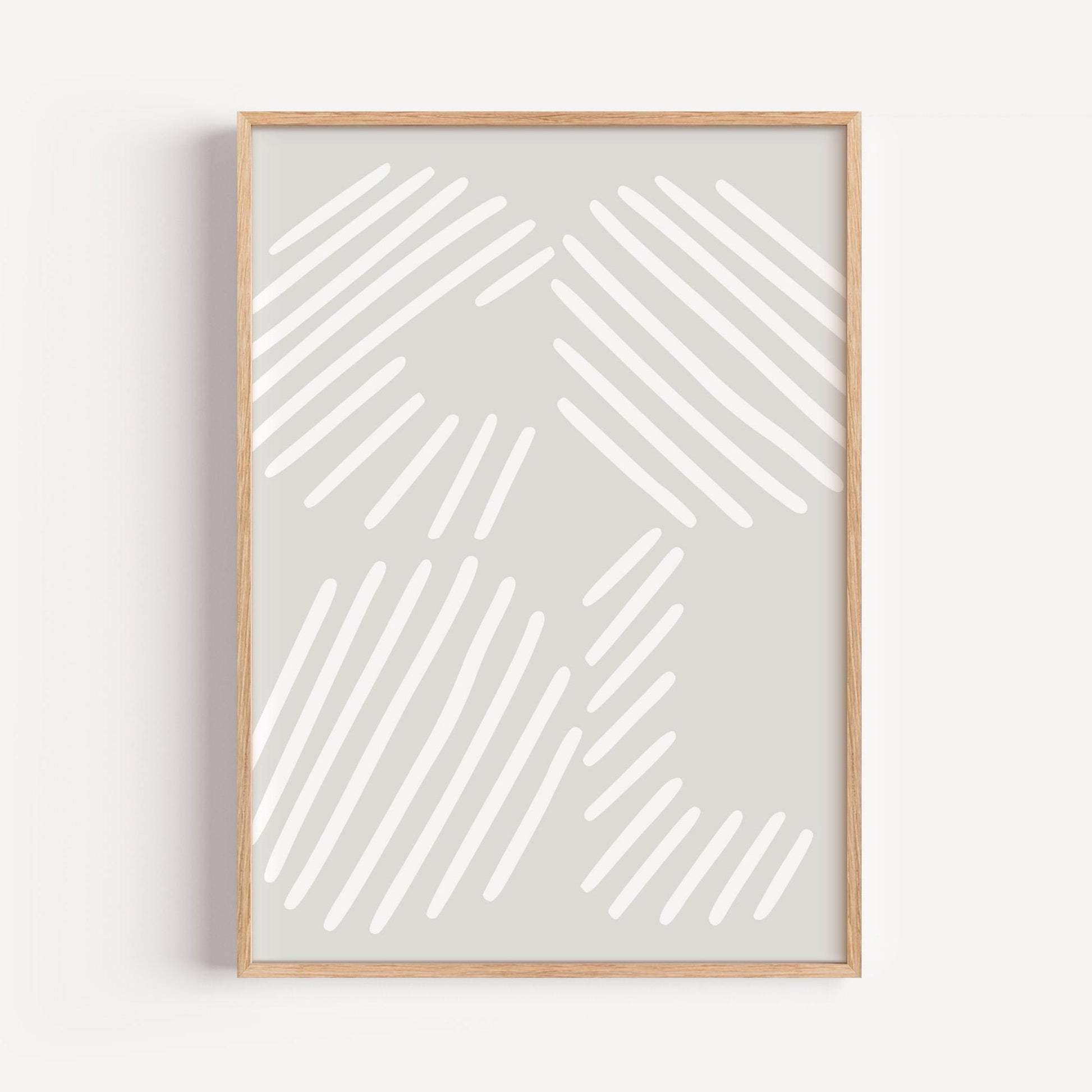 Poster COOL Stripes in Sage Green or White | Modern Typography Wall Art | Living Room Decor | Perfect Gift for Her | Bold and Stylish
