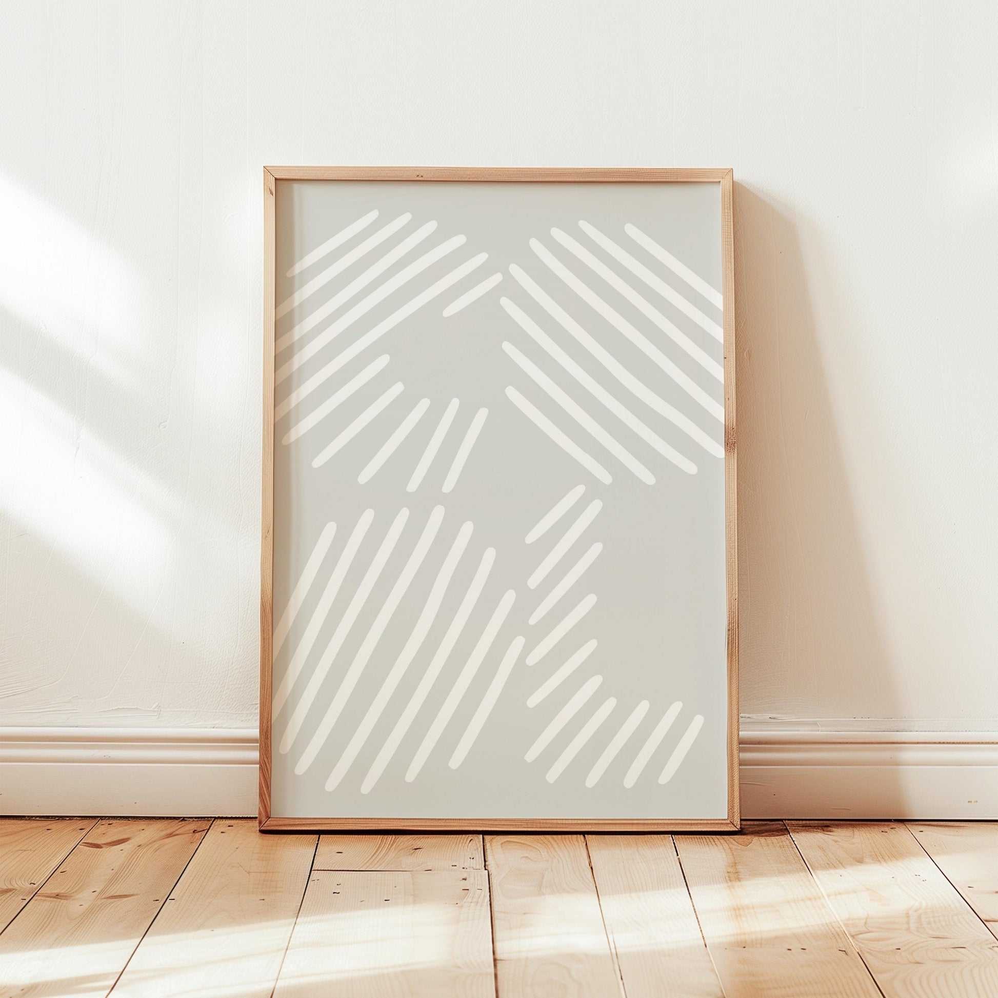 Poster COOL Stripes in Sage Green or White | Modern Typography Wall Art | Living Room Decor | Perfect Gift for Her | Bold and Stylish