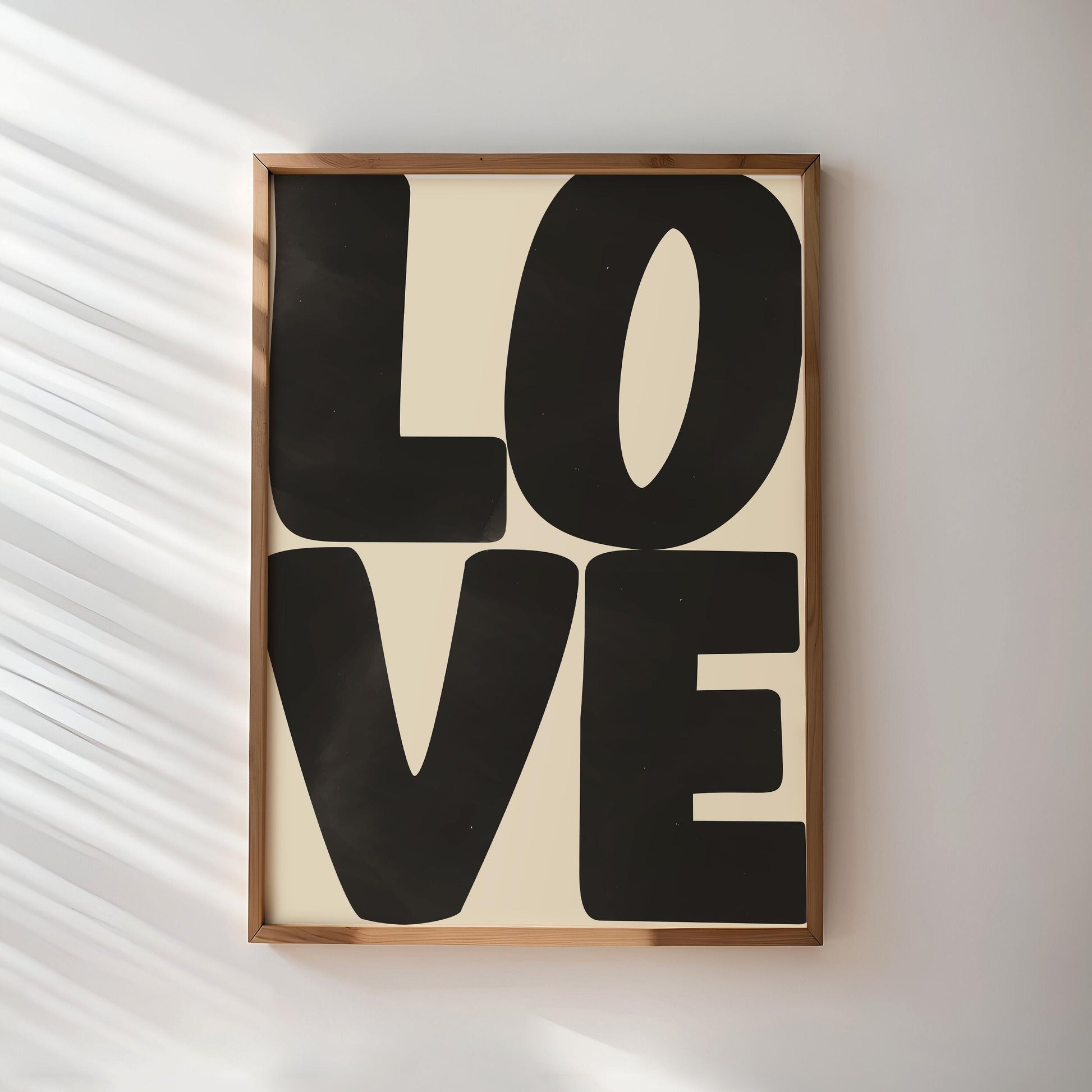 Black Lover Poster | Black And Beige | Modern Art | Room Decor | Typography Art | Wall Art | Living Room Decor | Watercolor