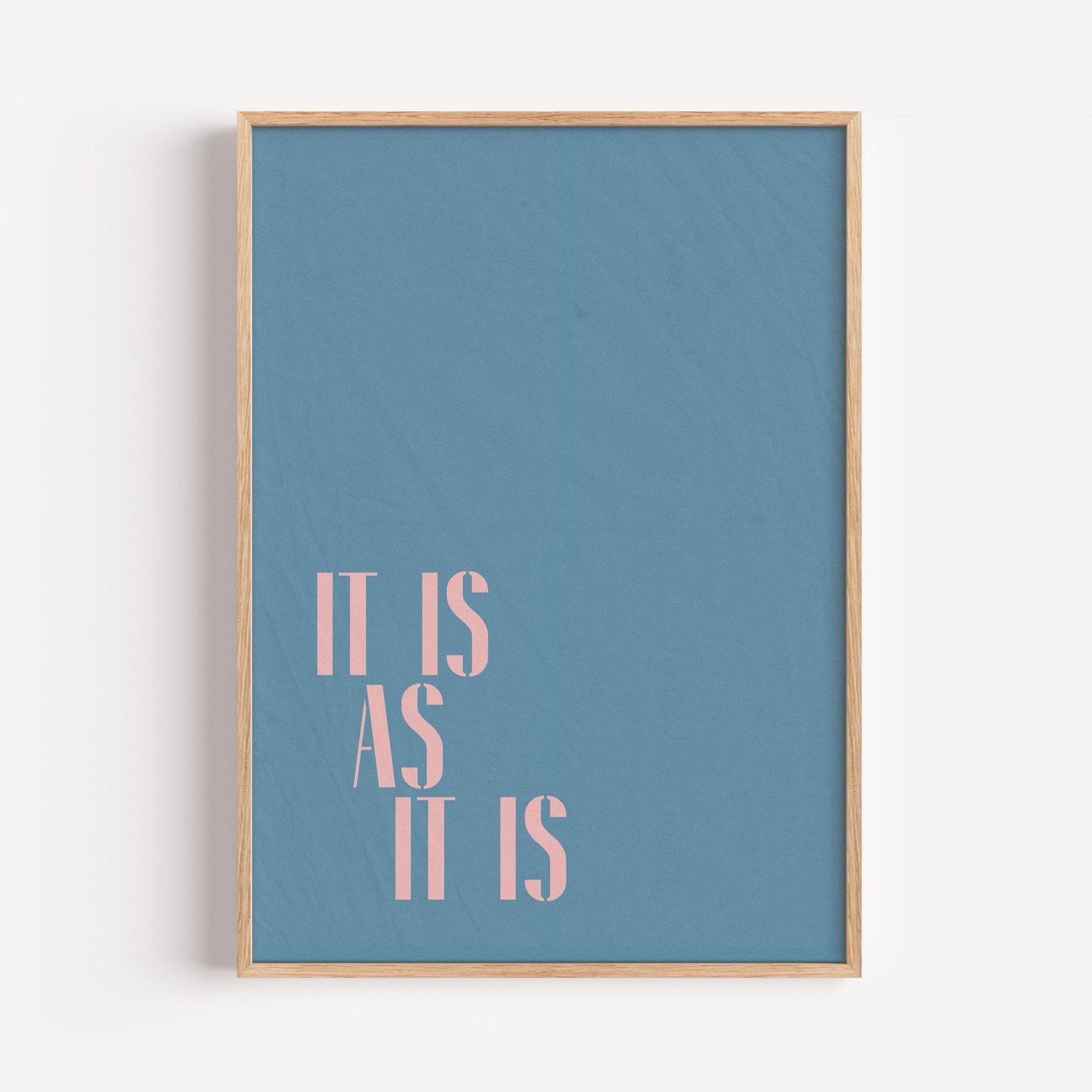 It Is As It Is Poster