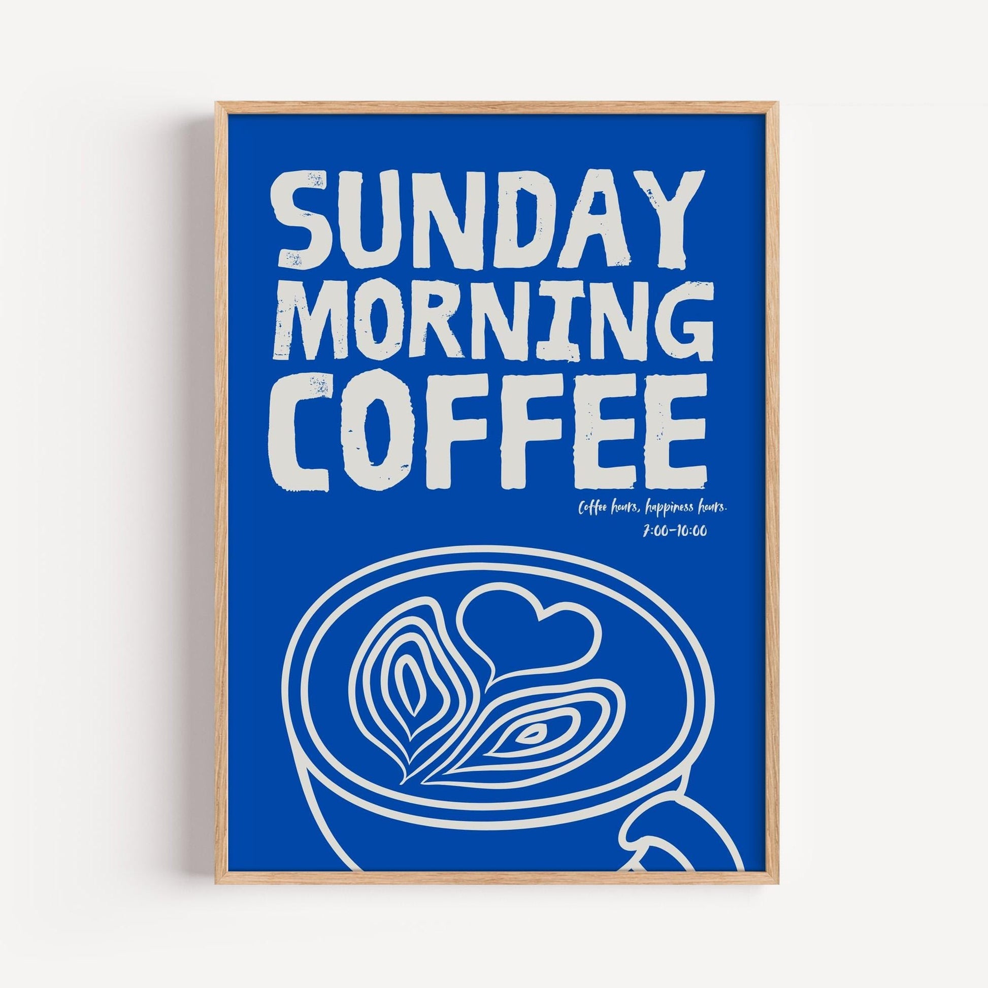Coffee Sunday Morning Poster