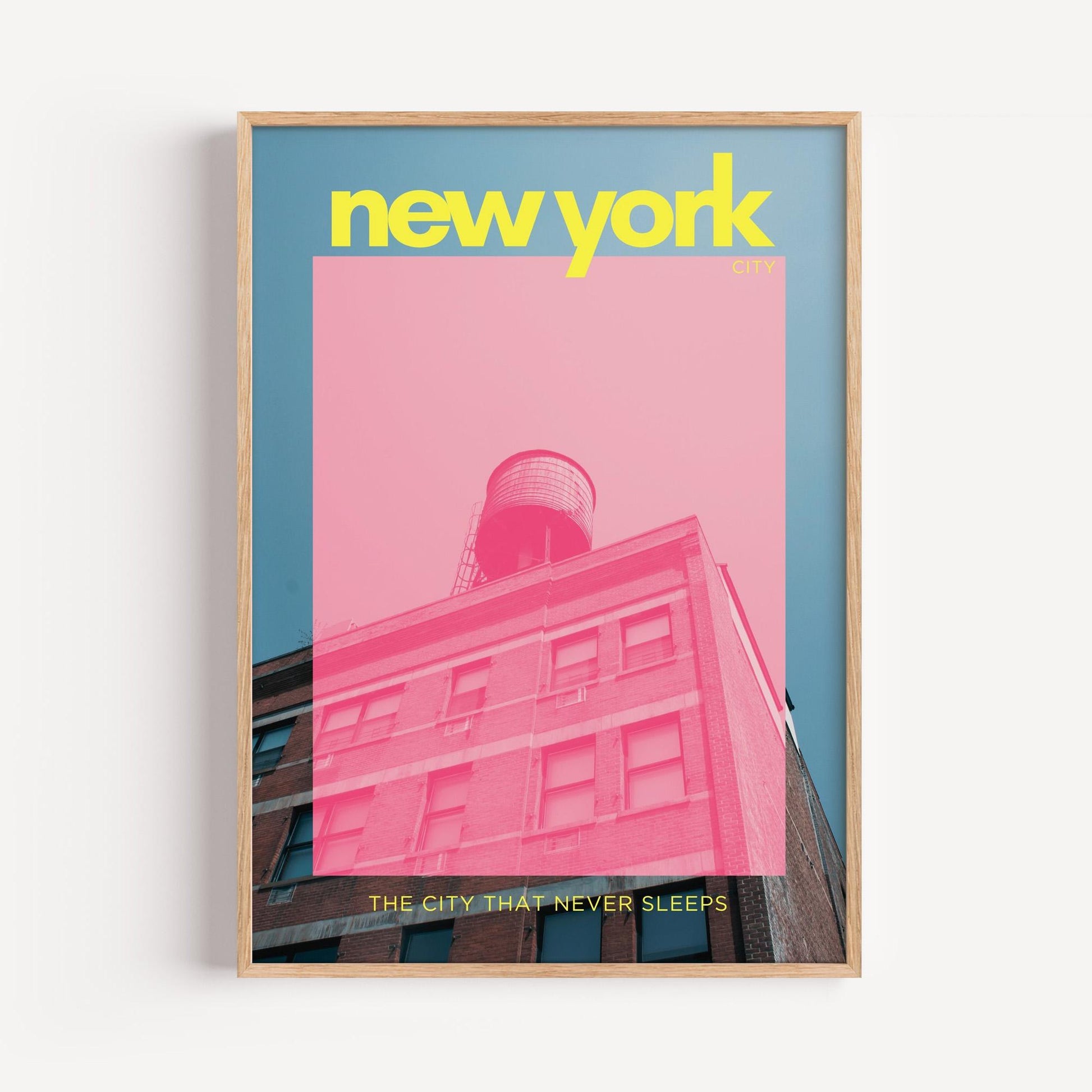 New York Eclectic Townhouse Poster | Perfect for Urban Lovers, Stunning Print for Home and Office