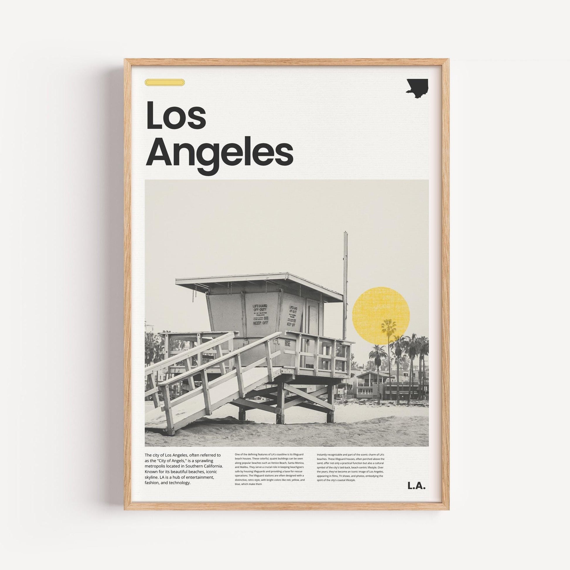 Los Angeles Retro Poster